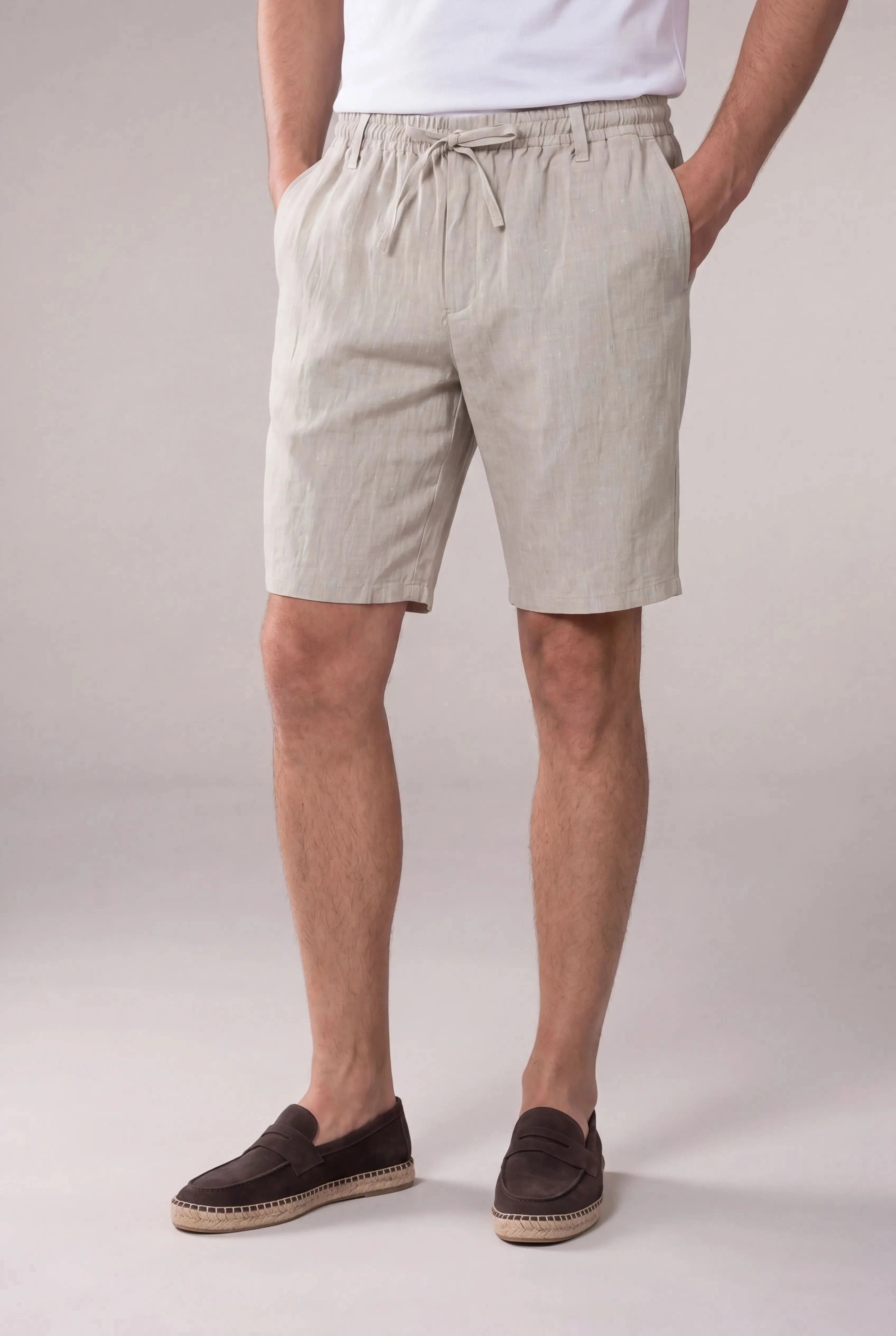 Rosvaro Linen Shorts Beige
