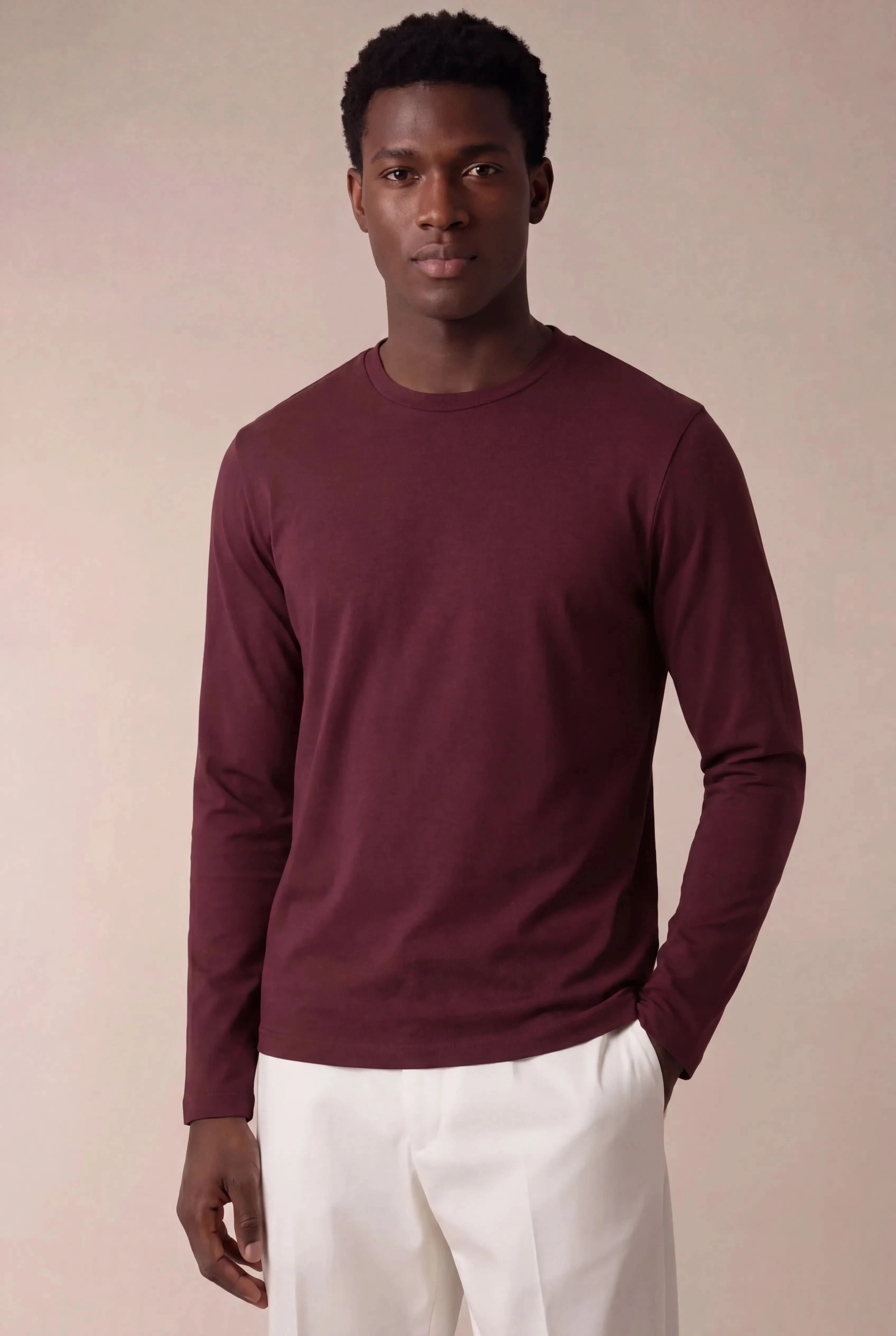 Tivano Long Sleeve Tee Burgundy