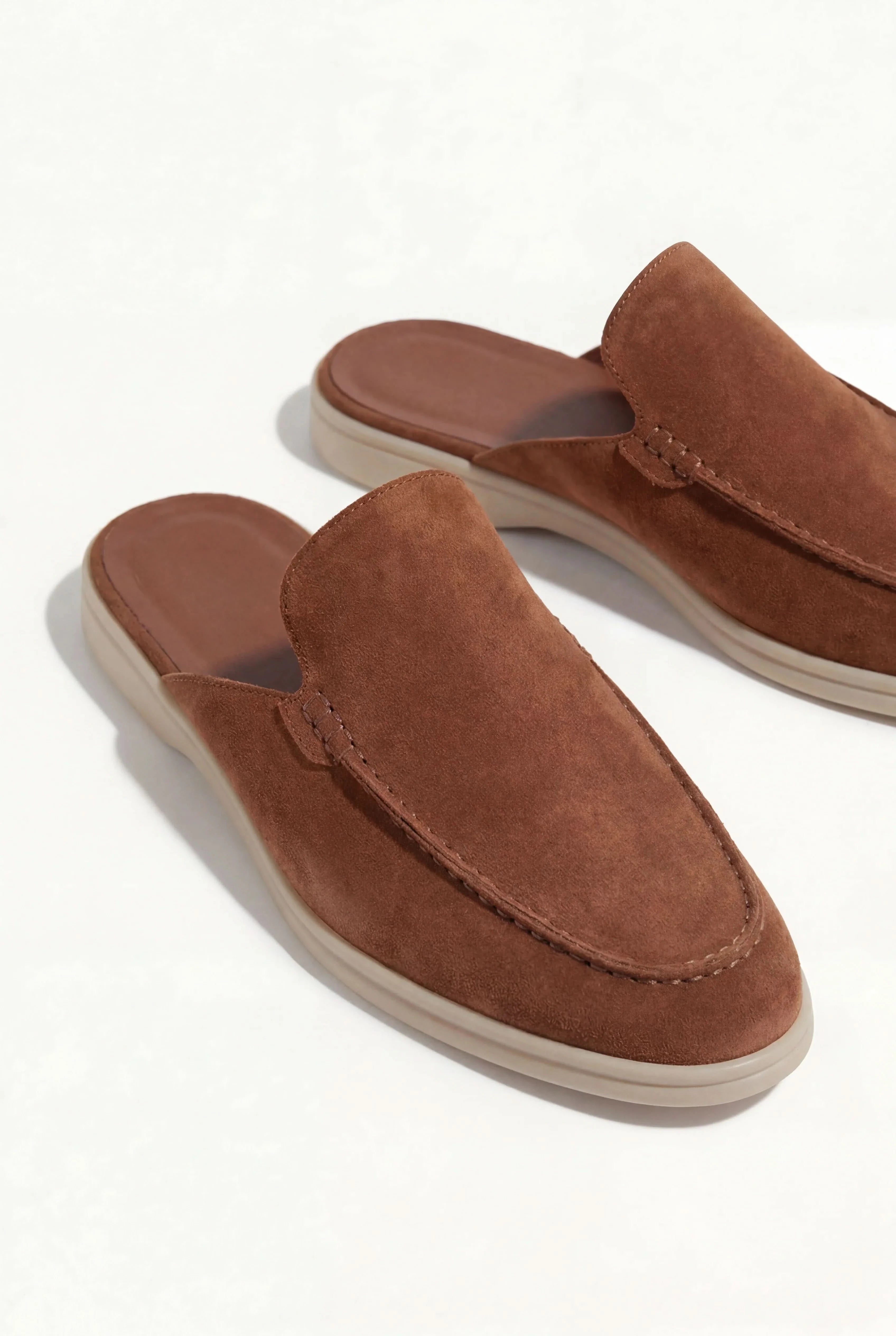 Suède Yacht Mule Maroon