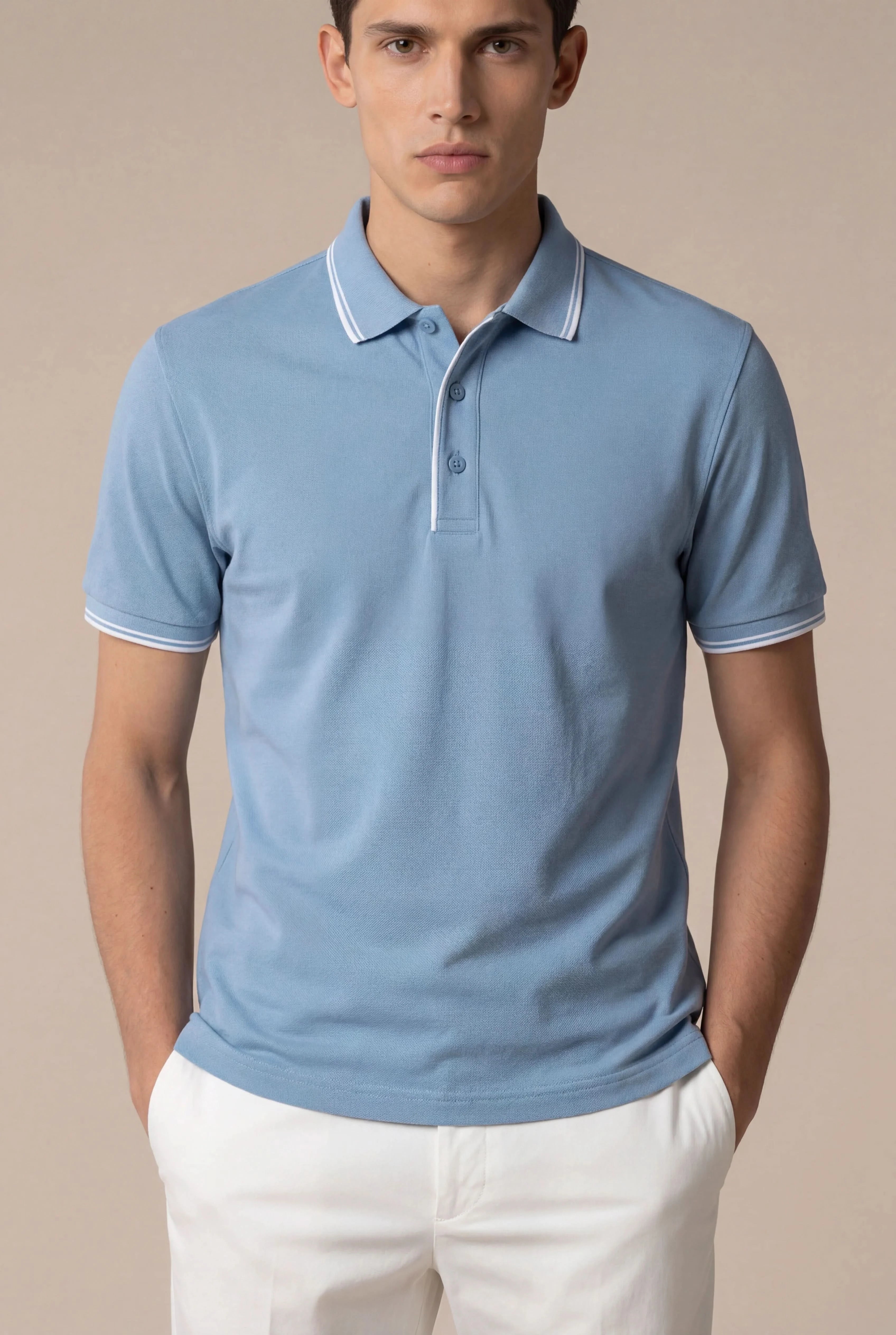 Statement Polo Light Blue