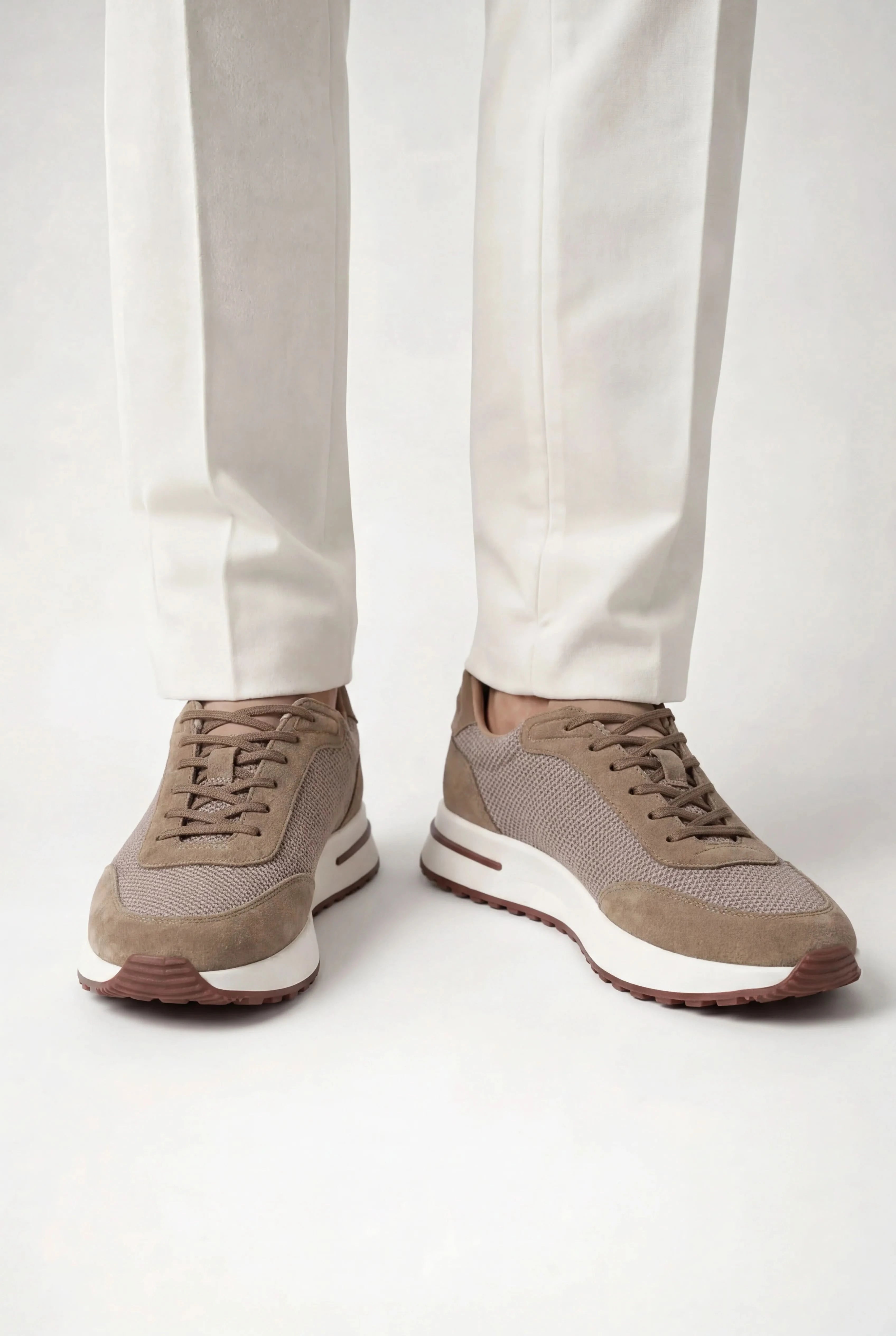 Giuliano Suede City Sneaker Beige