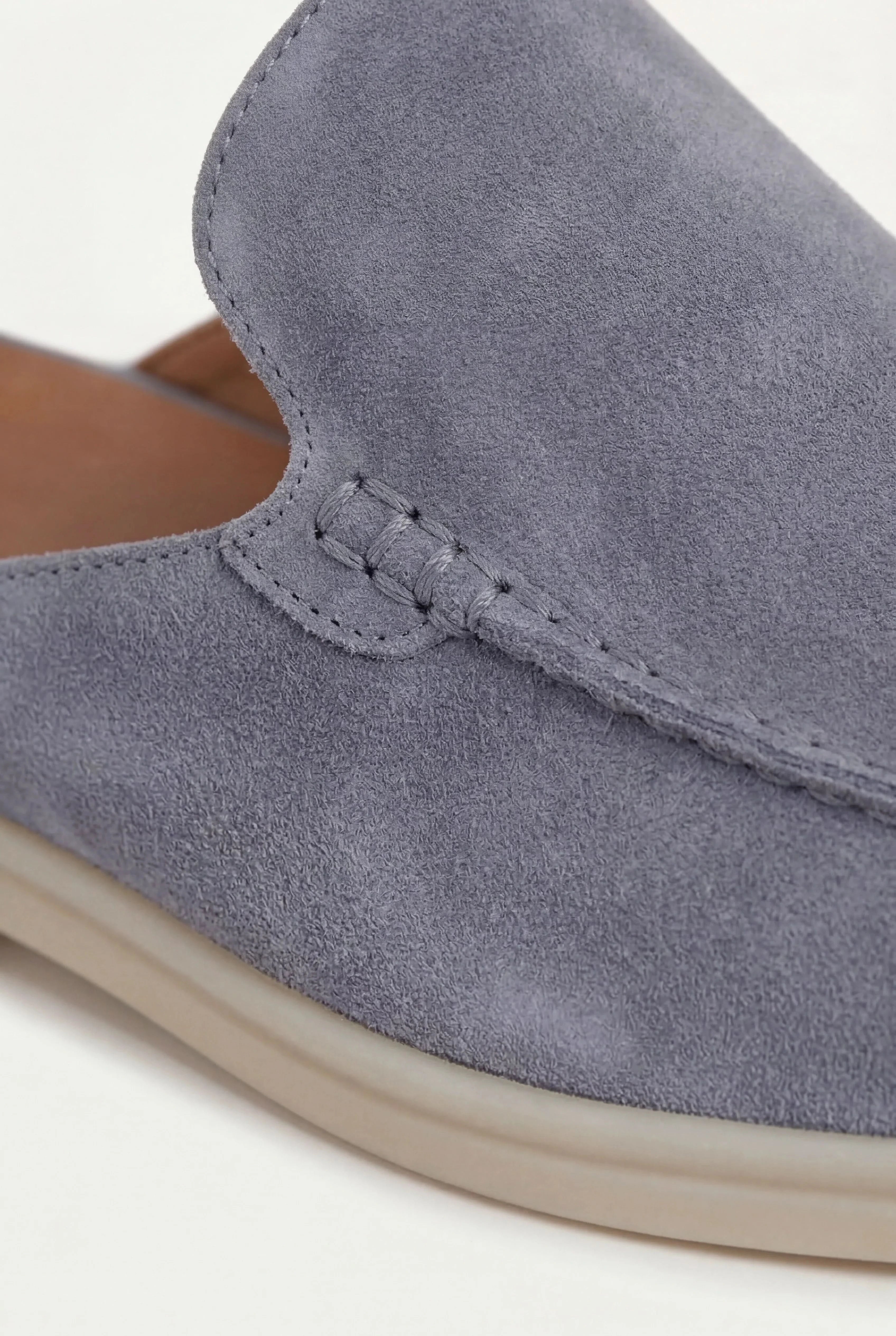 Suède Yacht Mule Baby Blue