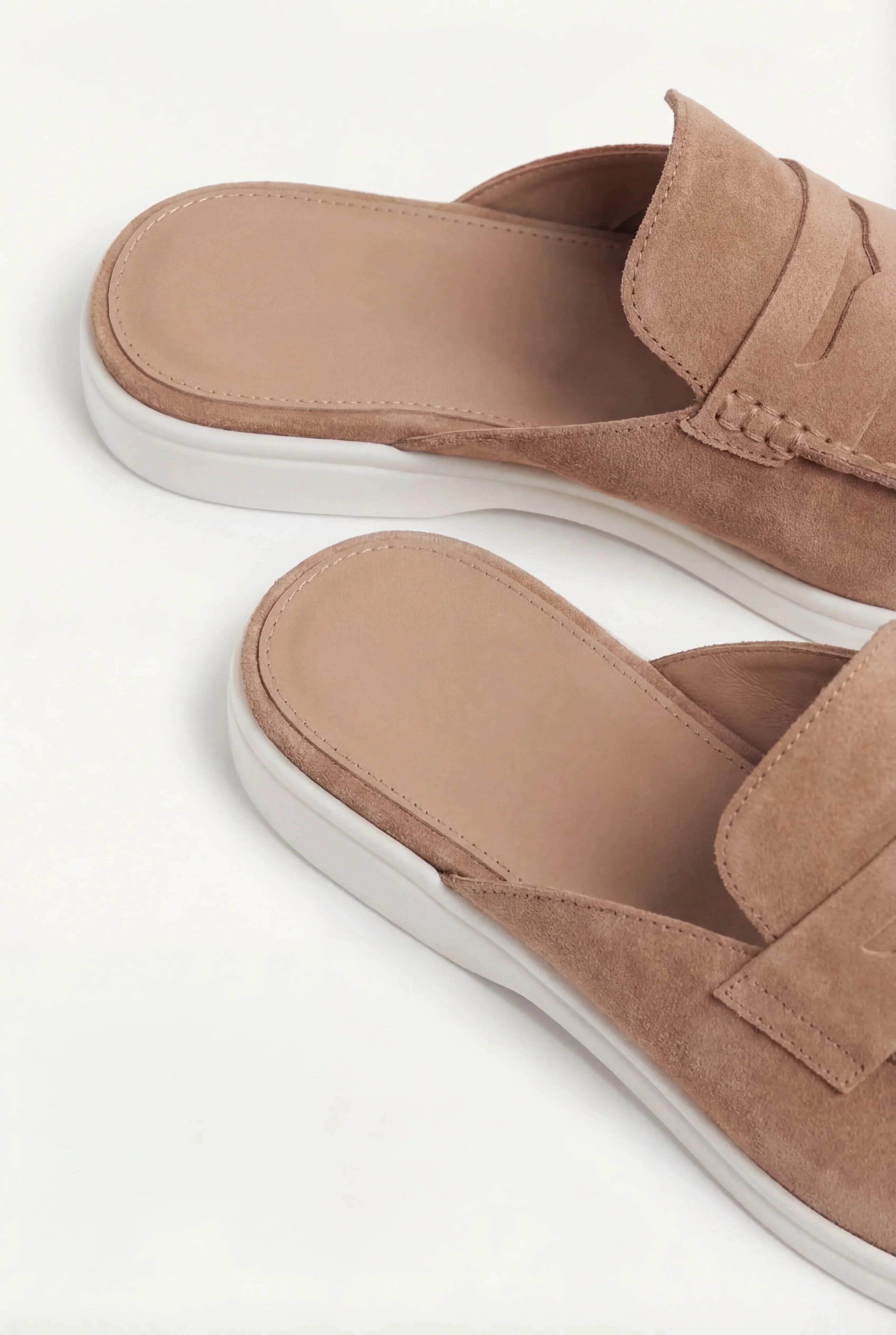Brown Suède Portside Mule