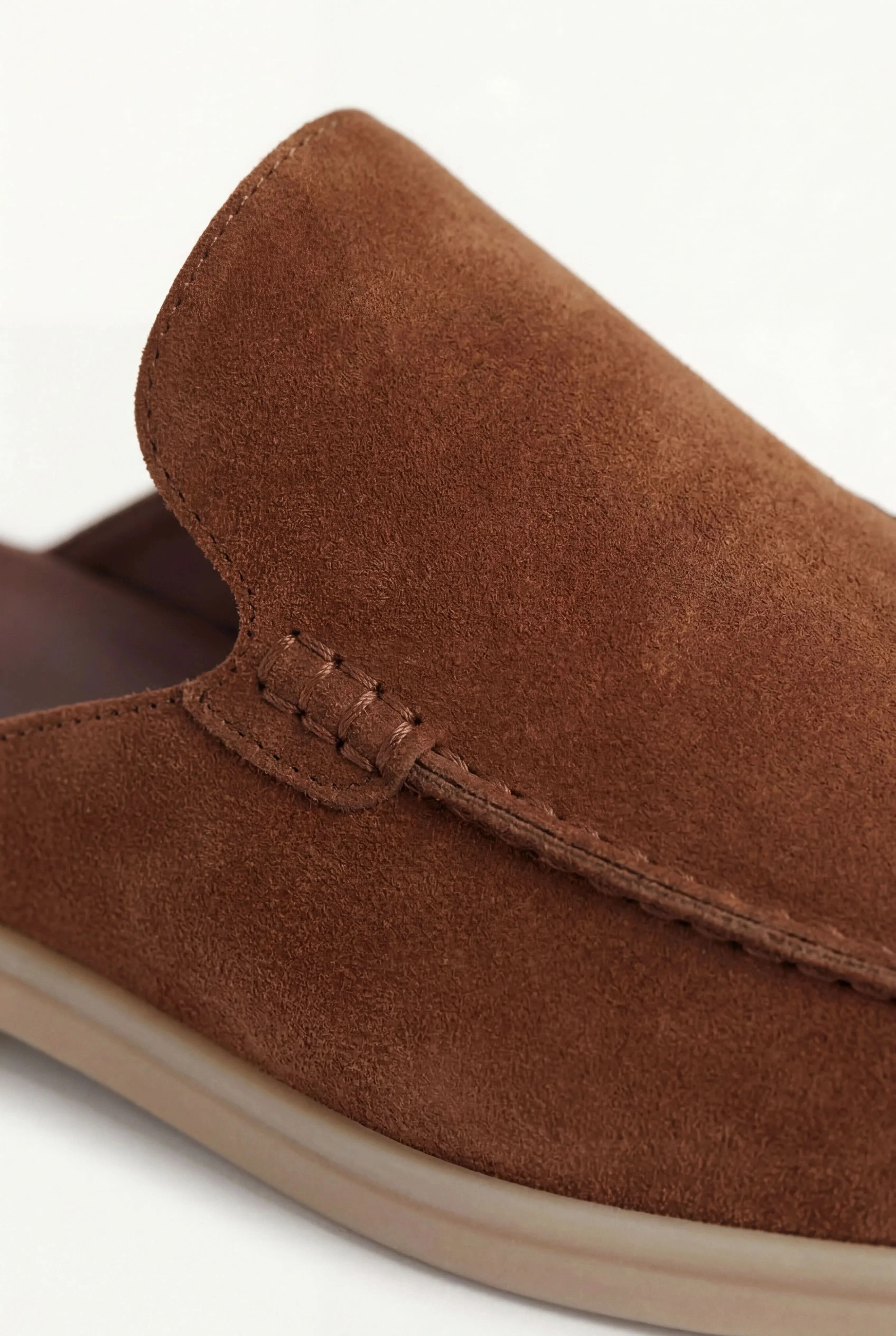 Suède Yacht Mule Maroon