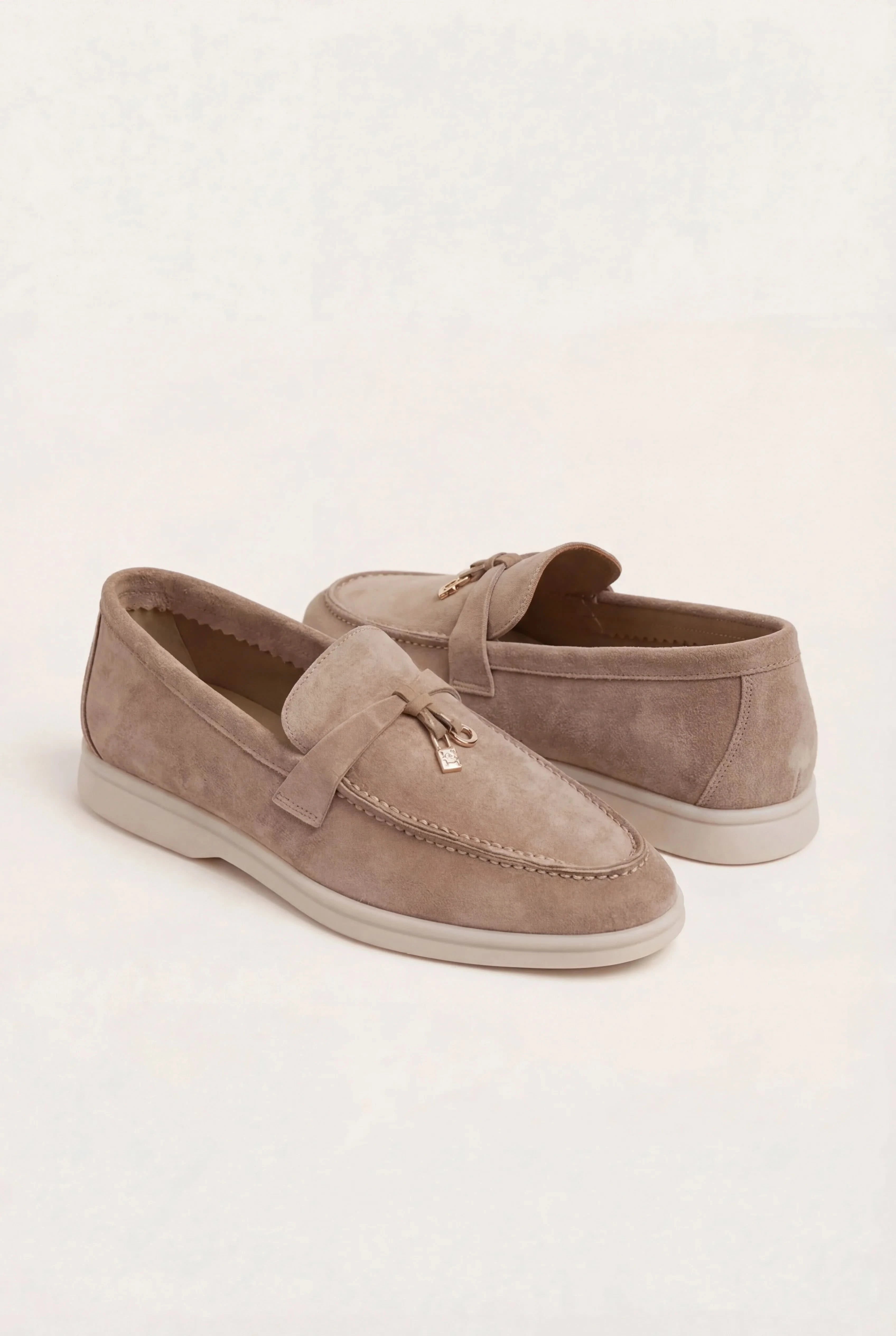Lusso Beige Suede Loafer