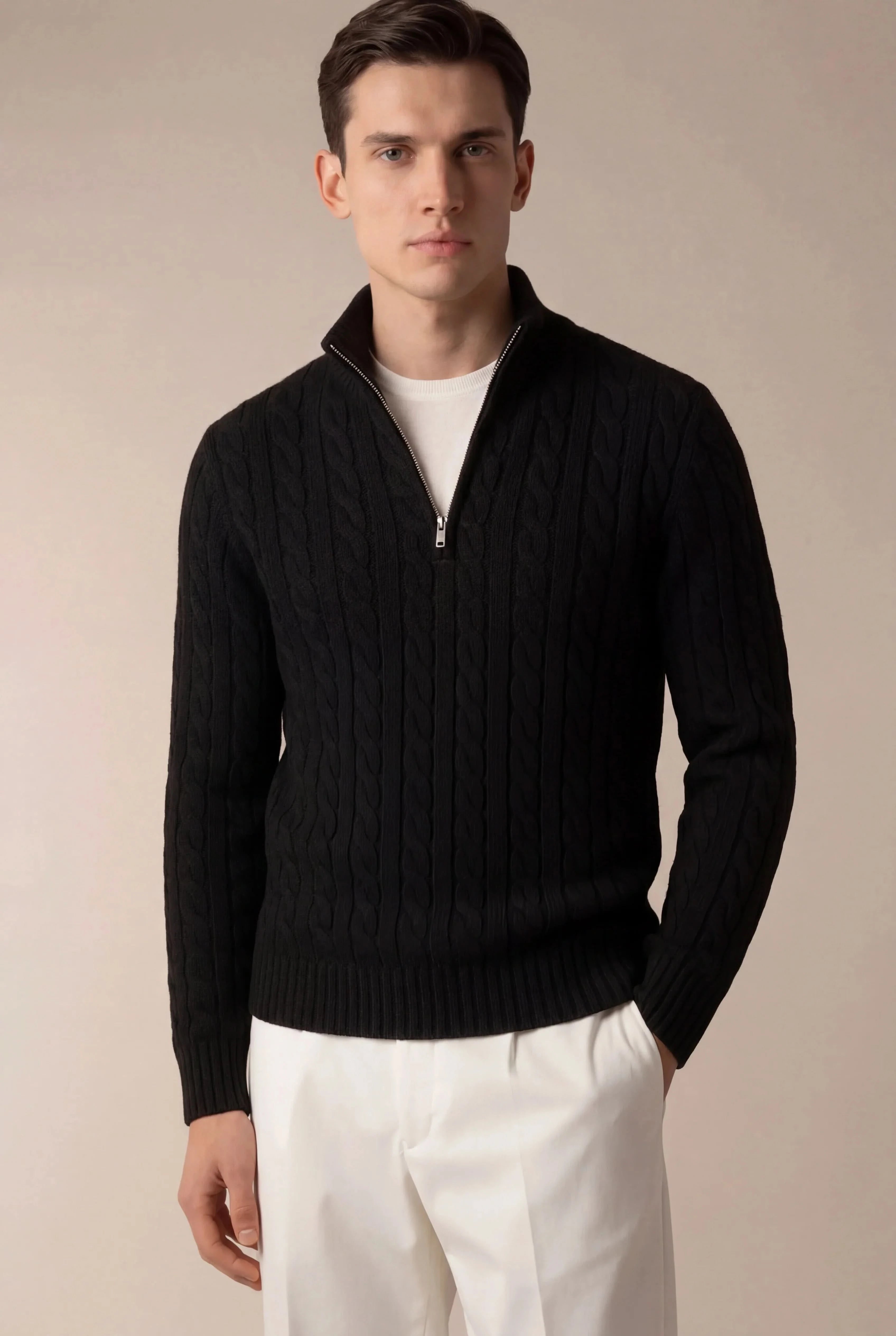Sero Cable Knit Black