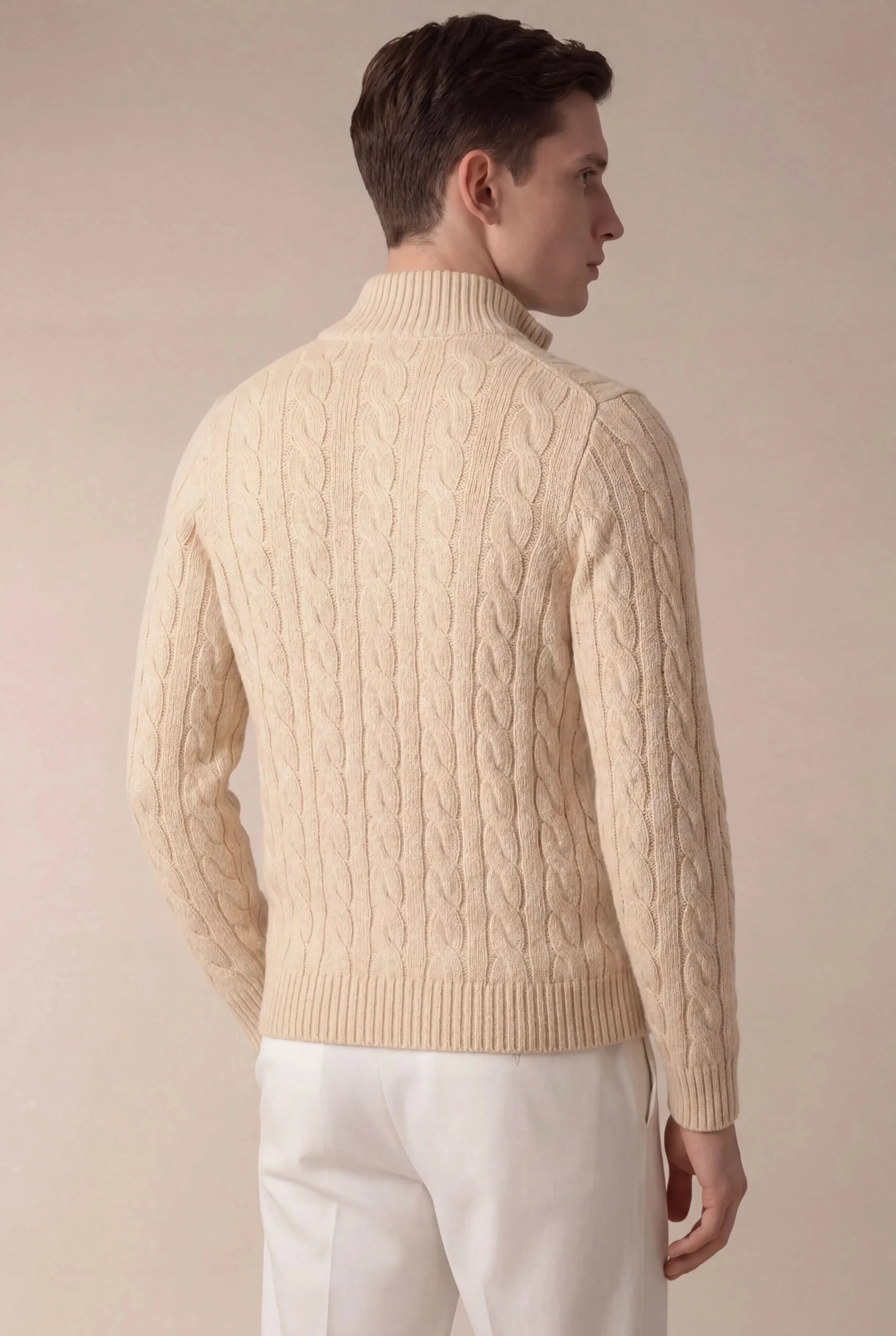 SERO CABLE KNIT BEIGE