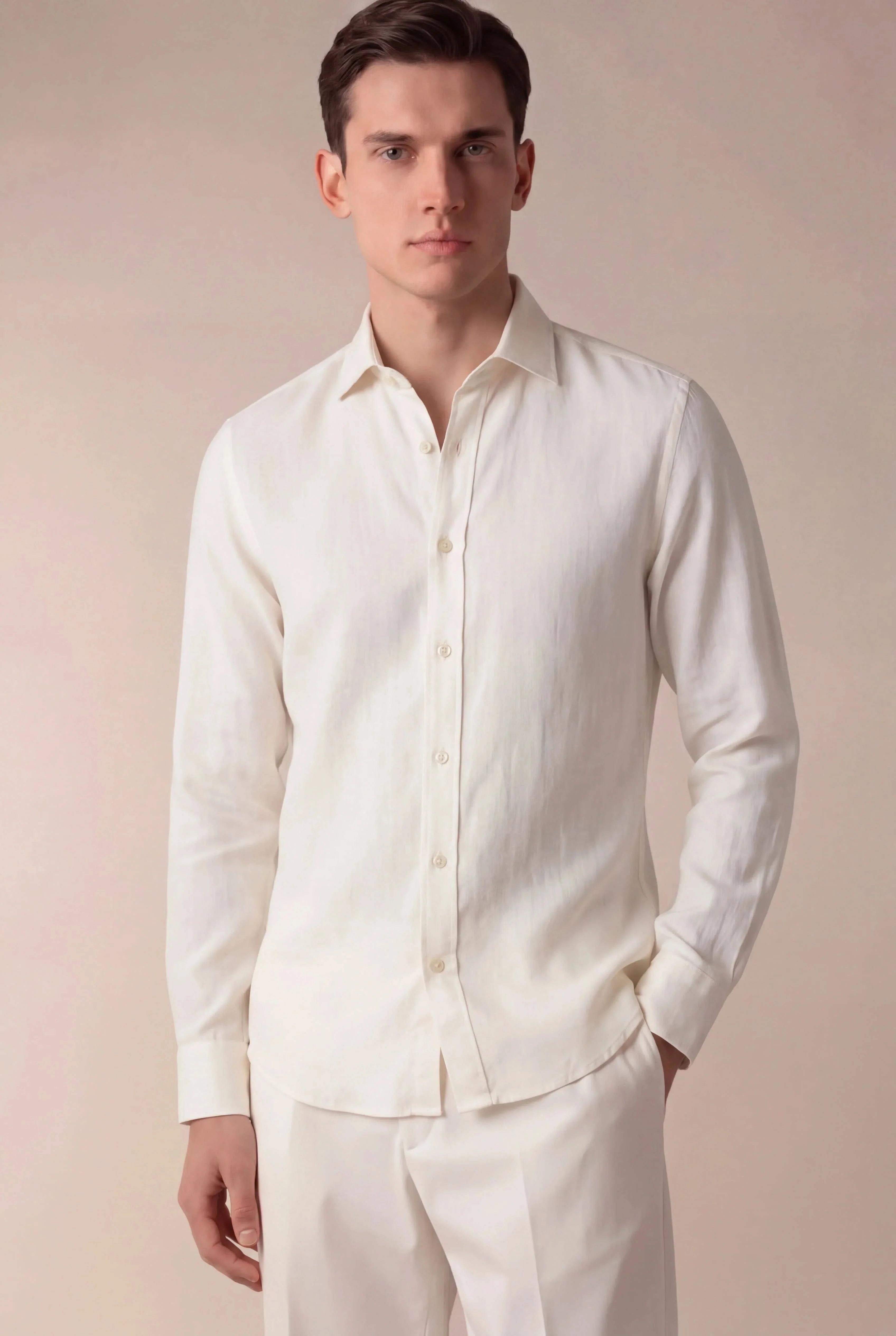 Capri Linen Shirt White