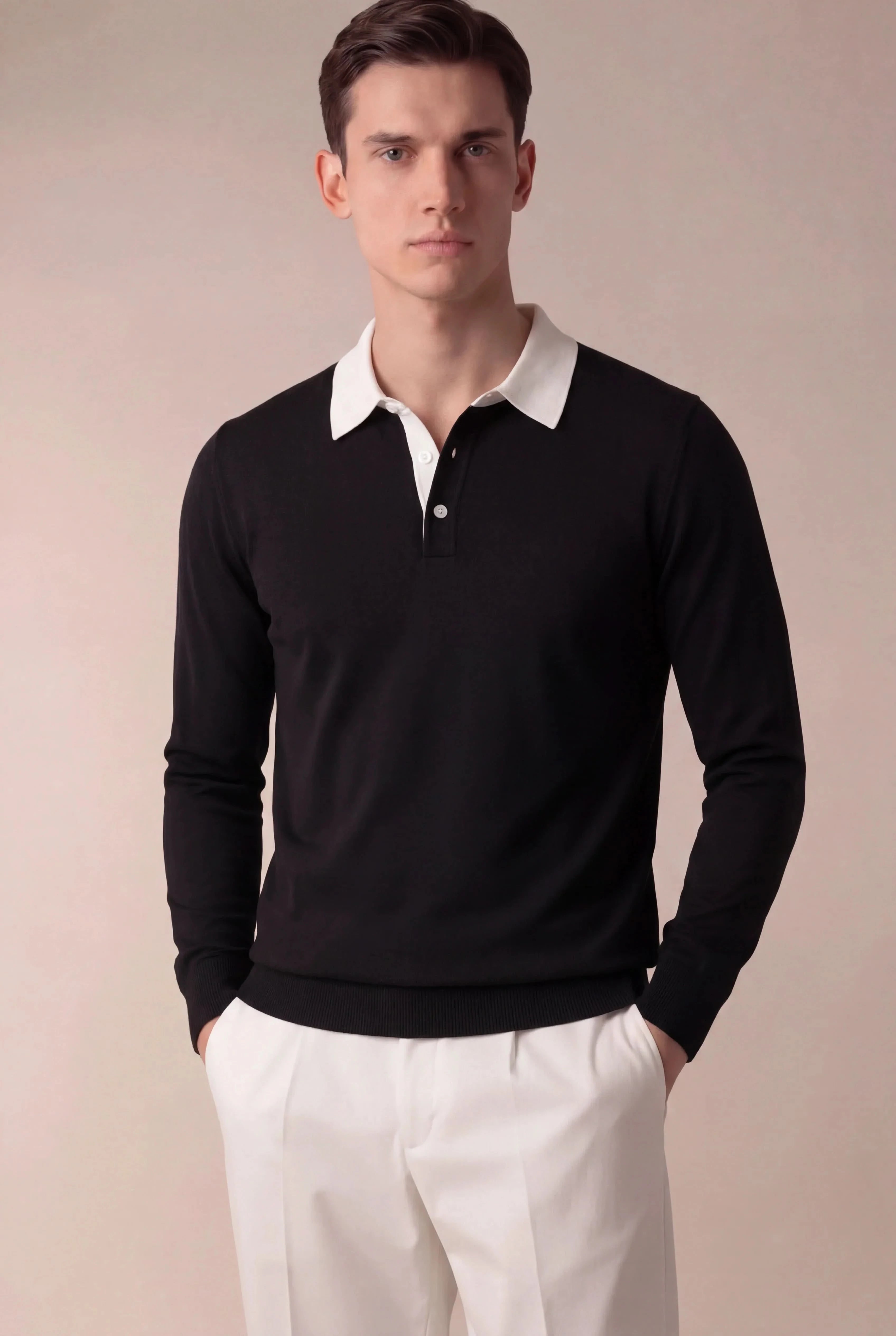 Polo Knit Black