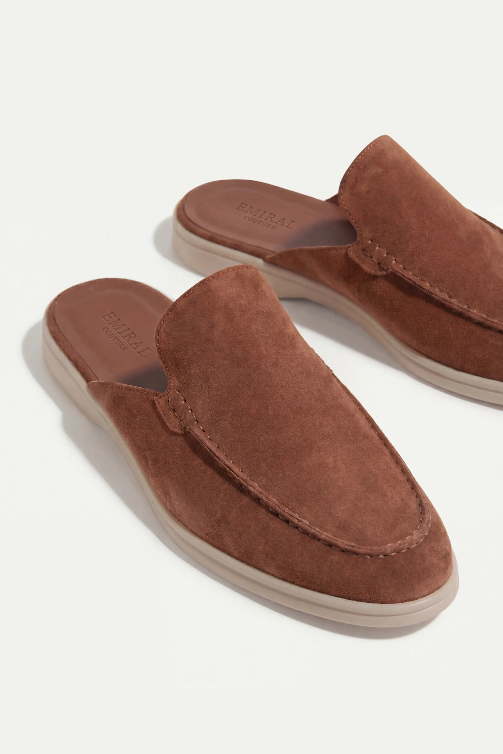 Suède Yacht Mule Maroon