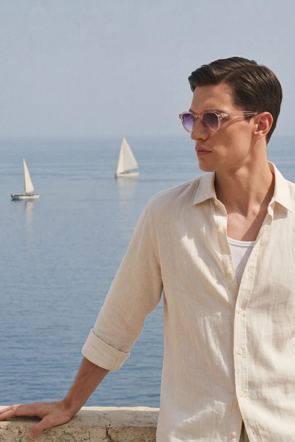 Fabiano Sunglasses Rose Amethyst