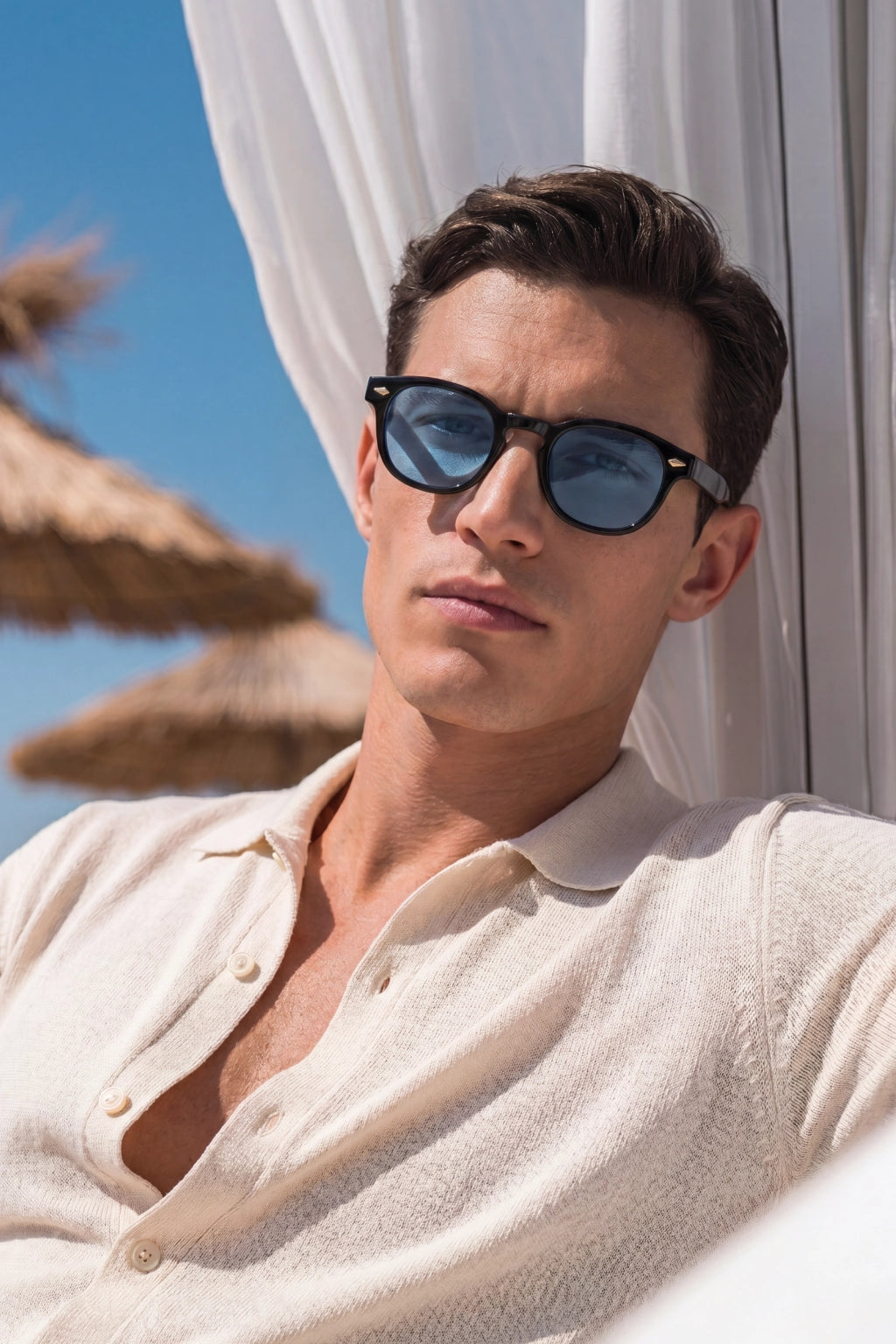 Adriano Sunglasses Azure Noir