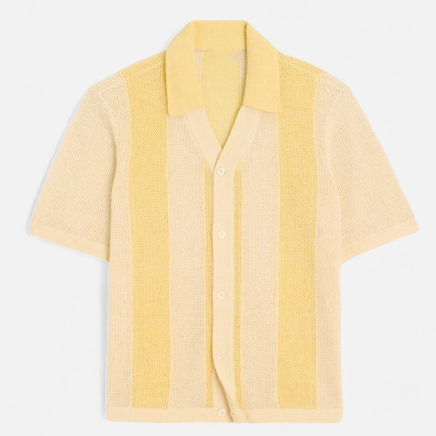 The Gentleman’s Brand | Vintage Yellow Knit Polo Shirt – Retro Warmth, Modern Refinement