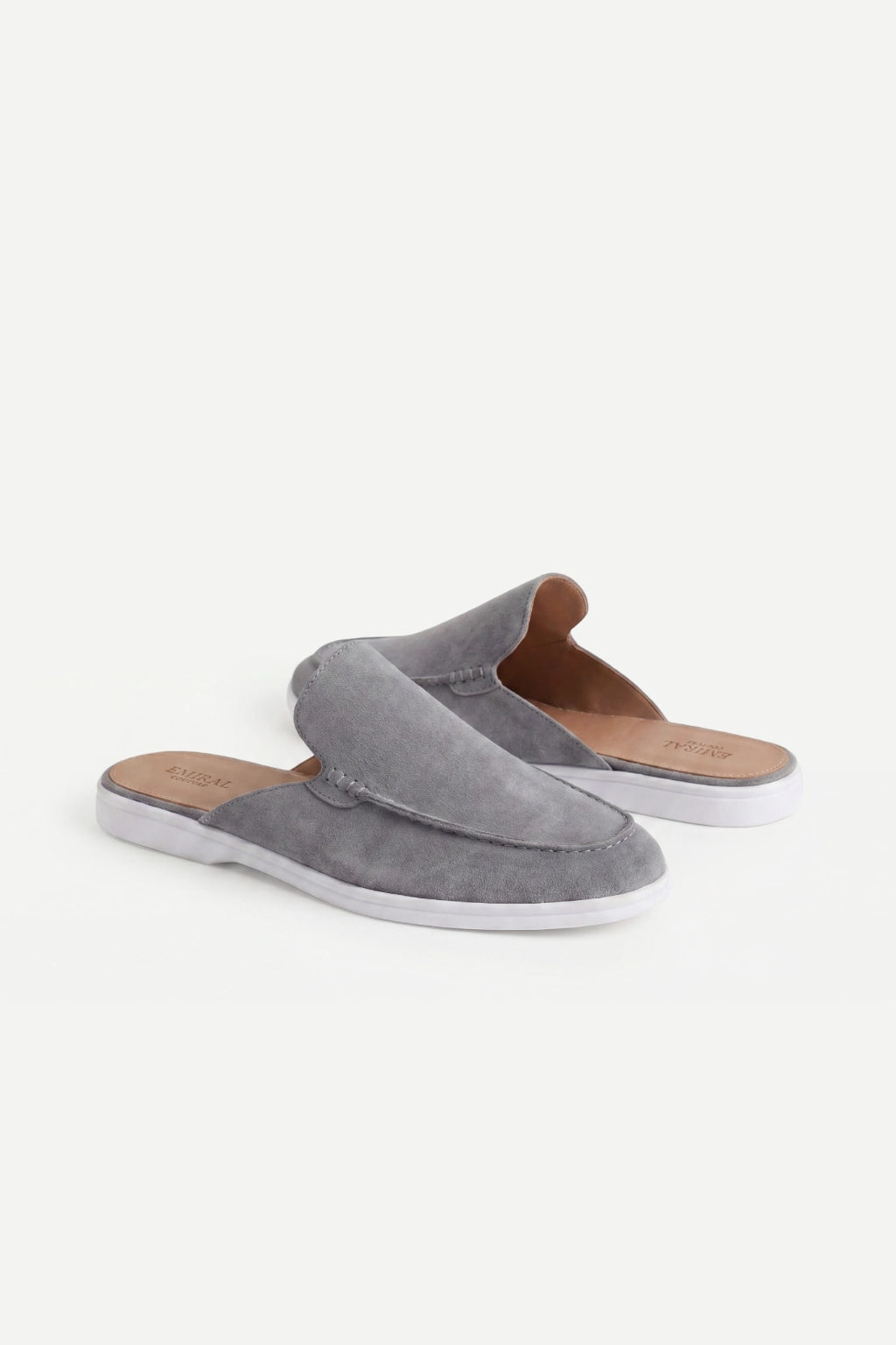 Suède Yacht Mule Grey