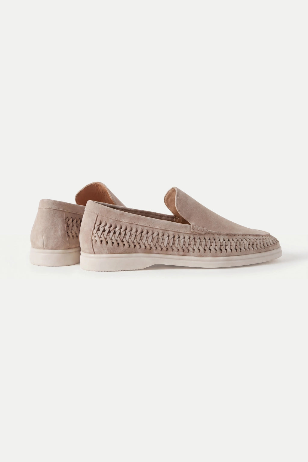 Nervino Suède Woven Loafer Taupe