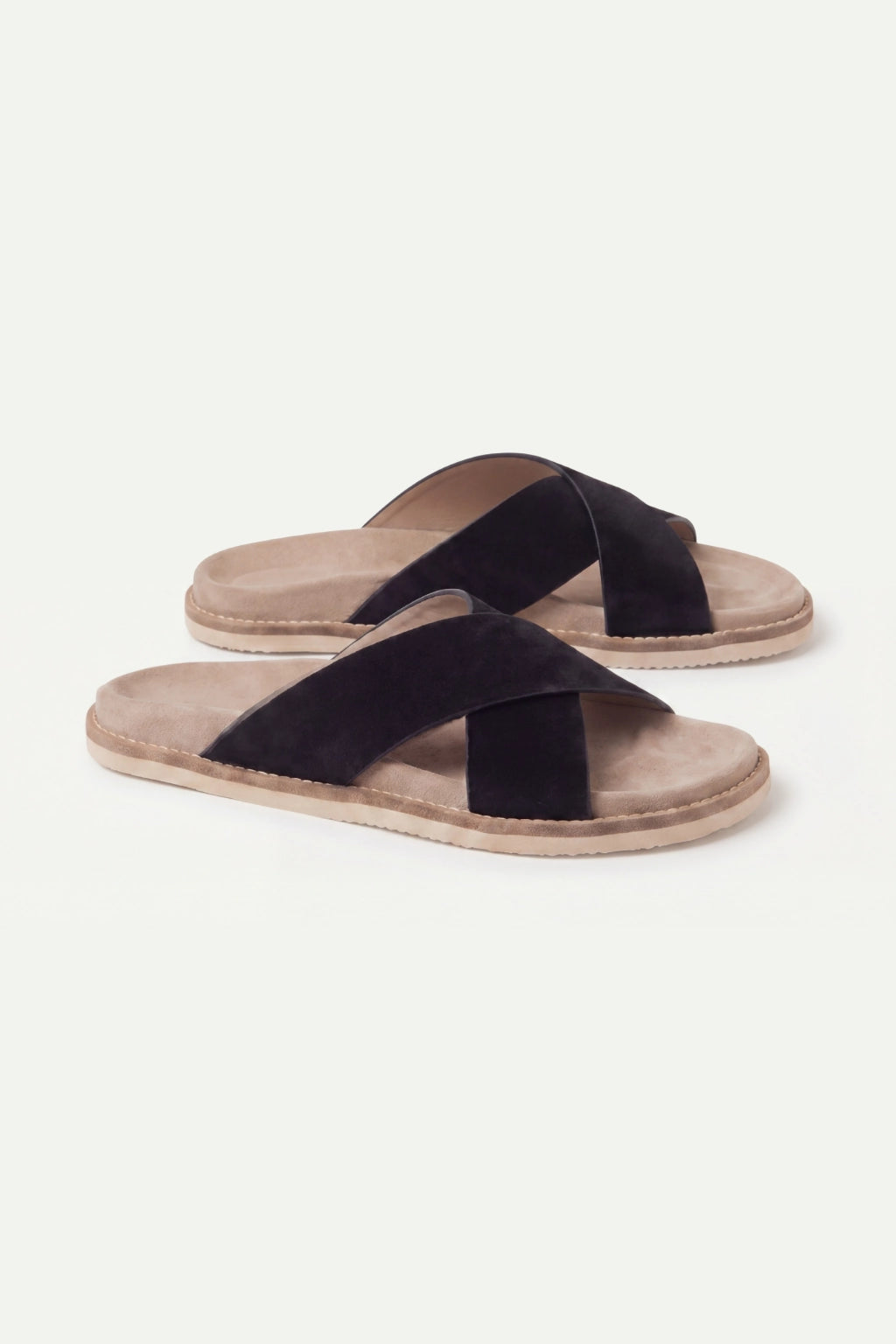 Brescaro Suède Cross Slide Black