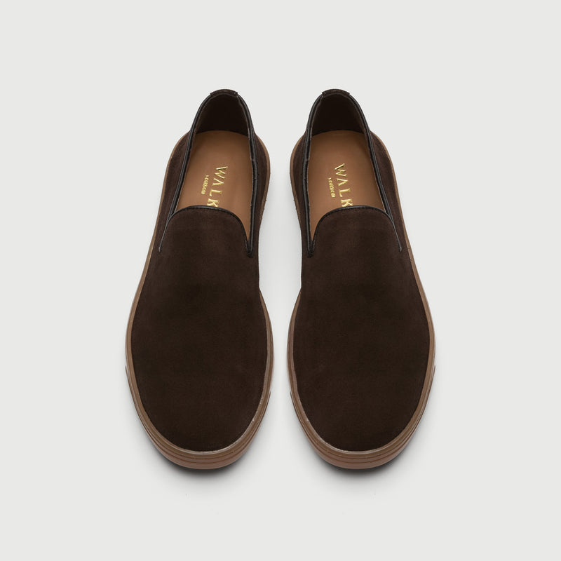 Brown Suède Slip On