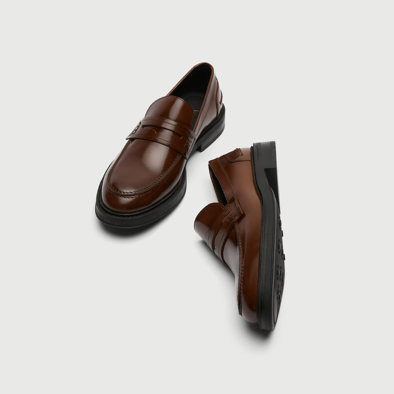 Tan Leather Parsons Saddle Loafer