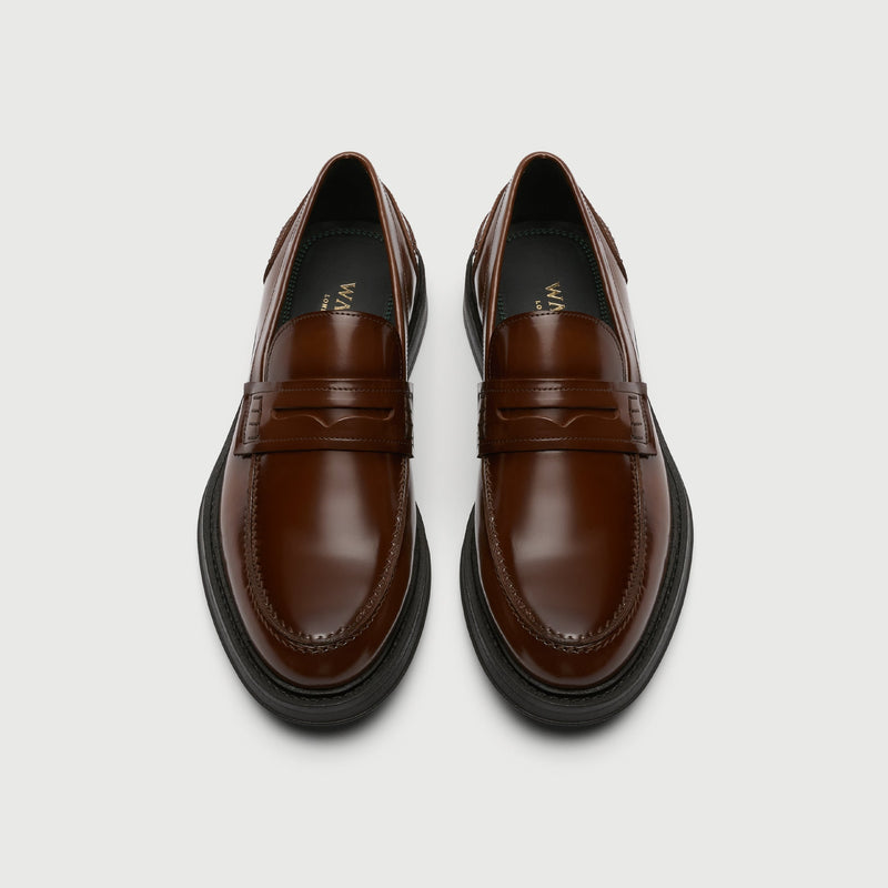 Tan Leather Parsons Saddle Loafer