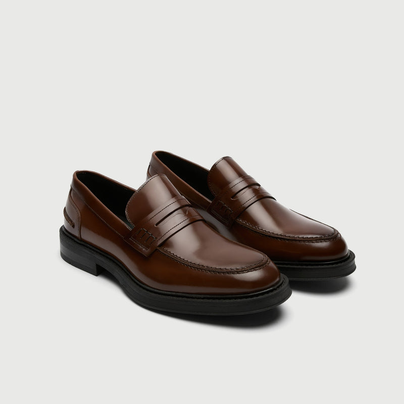 Tan Leather Parsons Saddle Loafer