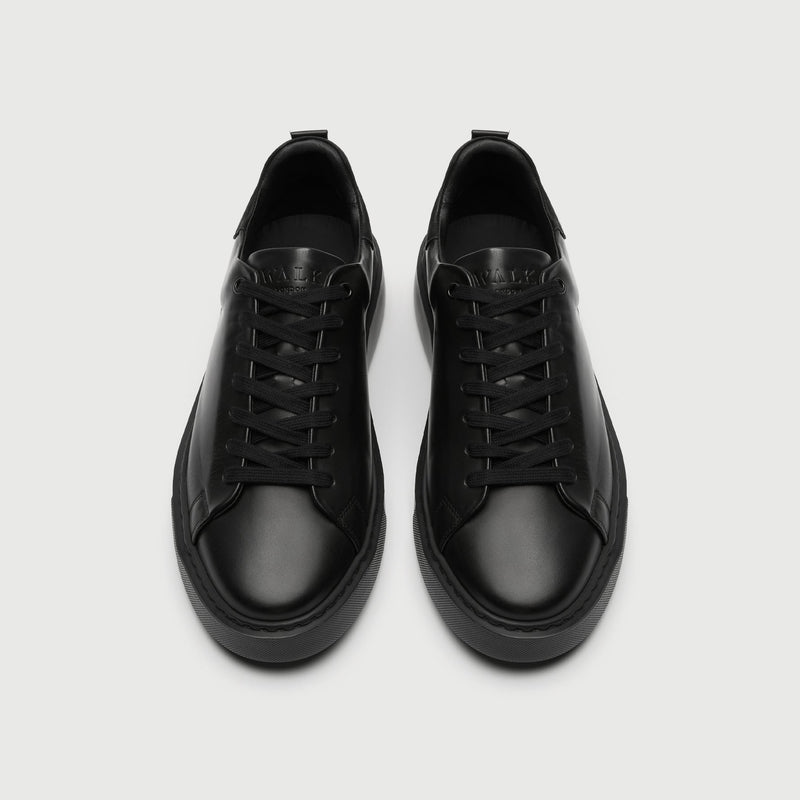 Black Leather Pasadena Trainer