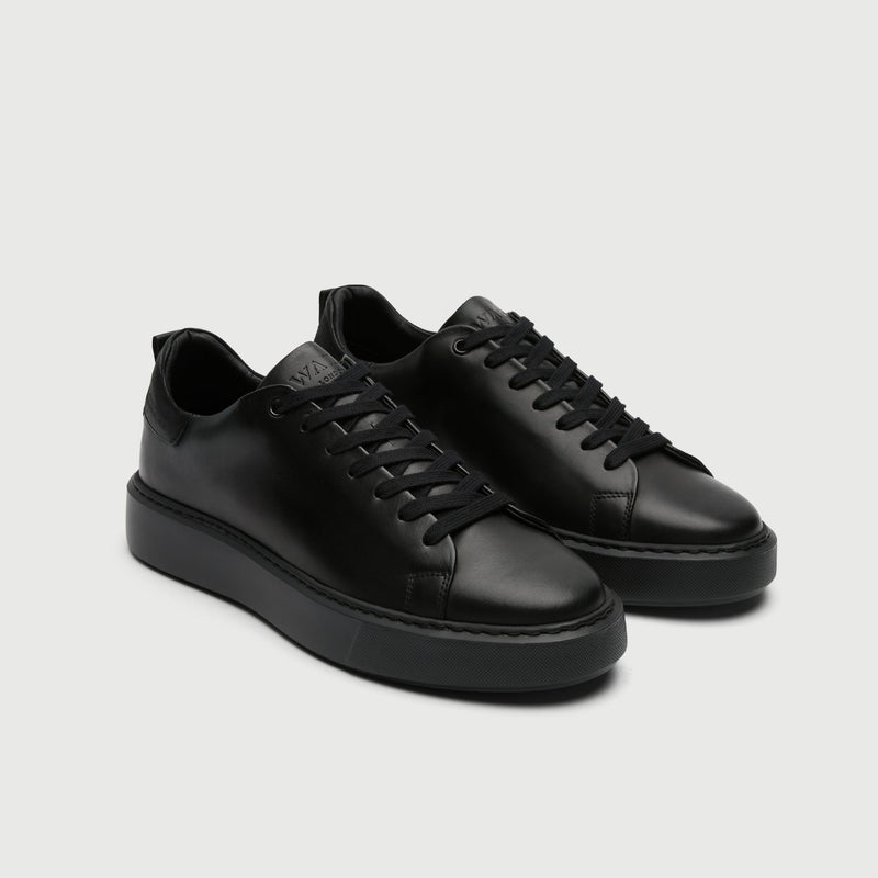 Black Leather Pasadena Trainer