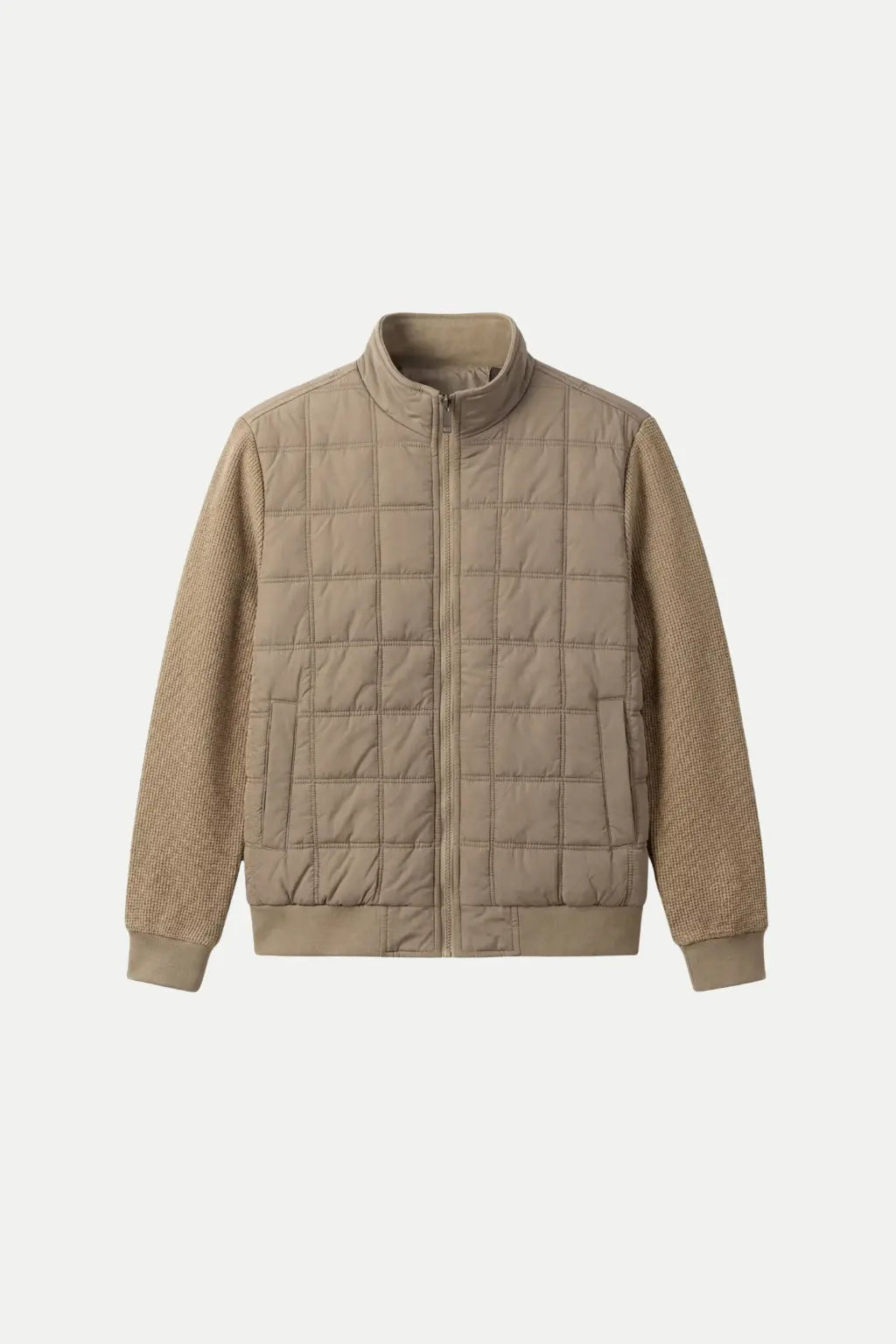 Grendaro Quilted Knit Jacket Beige