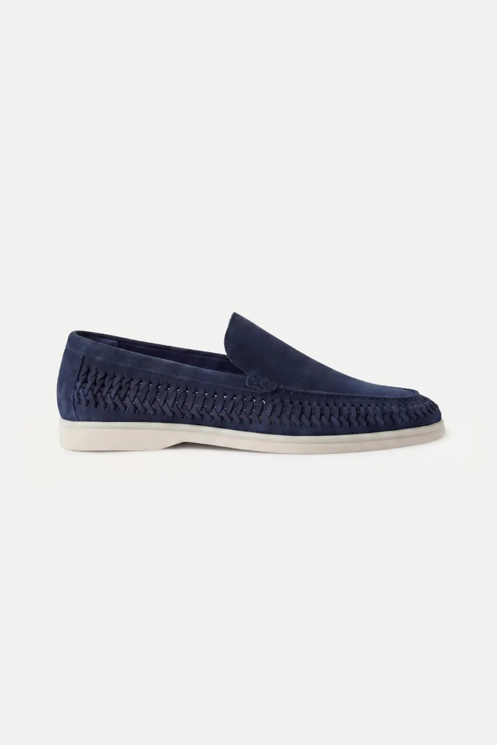 Nervino Suède Woven Loafer Navy
