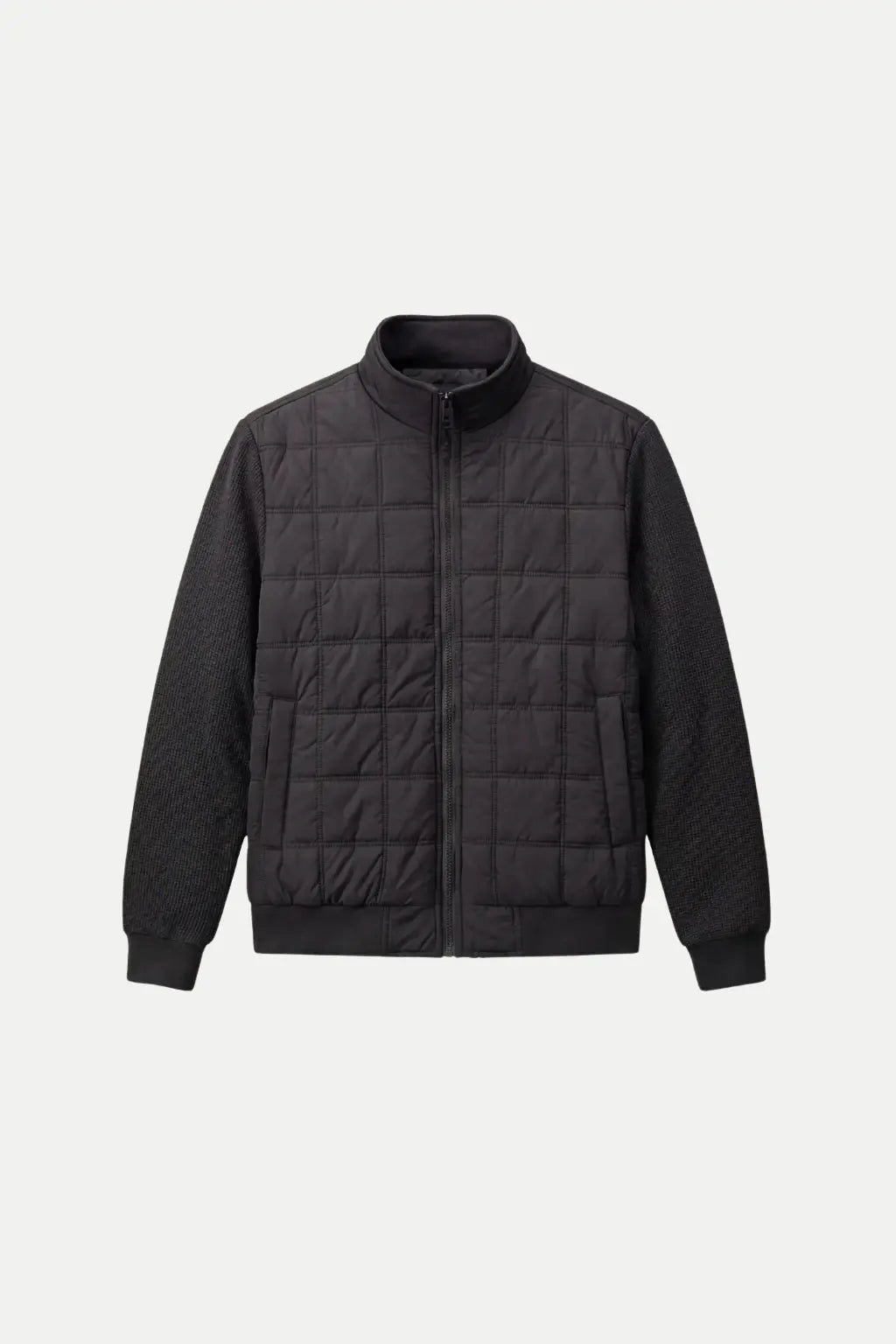 Grendaro Quilted Knit Jacket Black