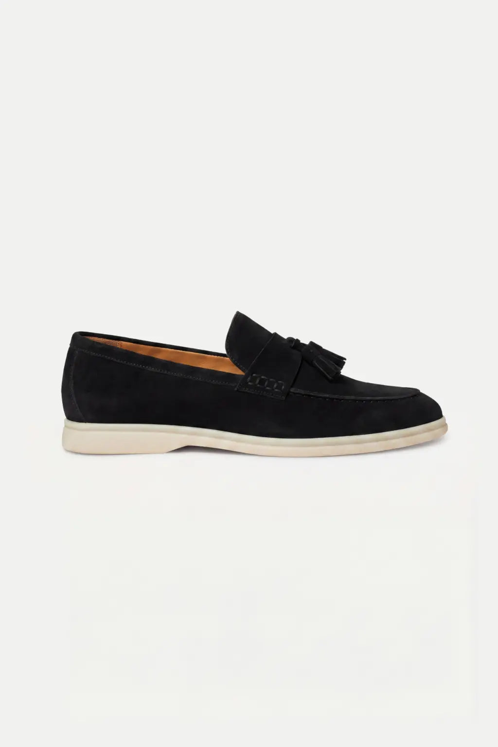 Telvaro Suède Tassel Loafer Black