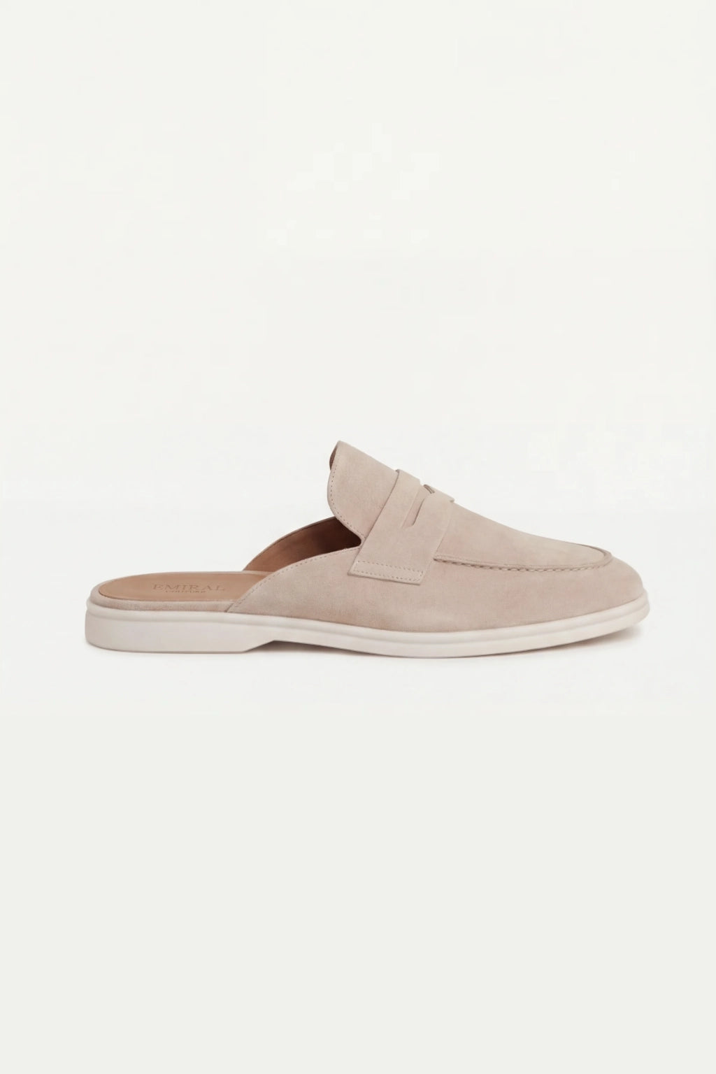 Beige Suède Portside Mule