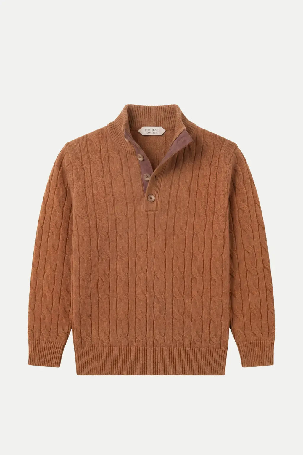 Corvino Cable Knit Sweater Brown