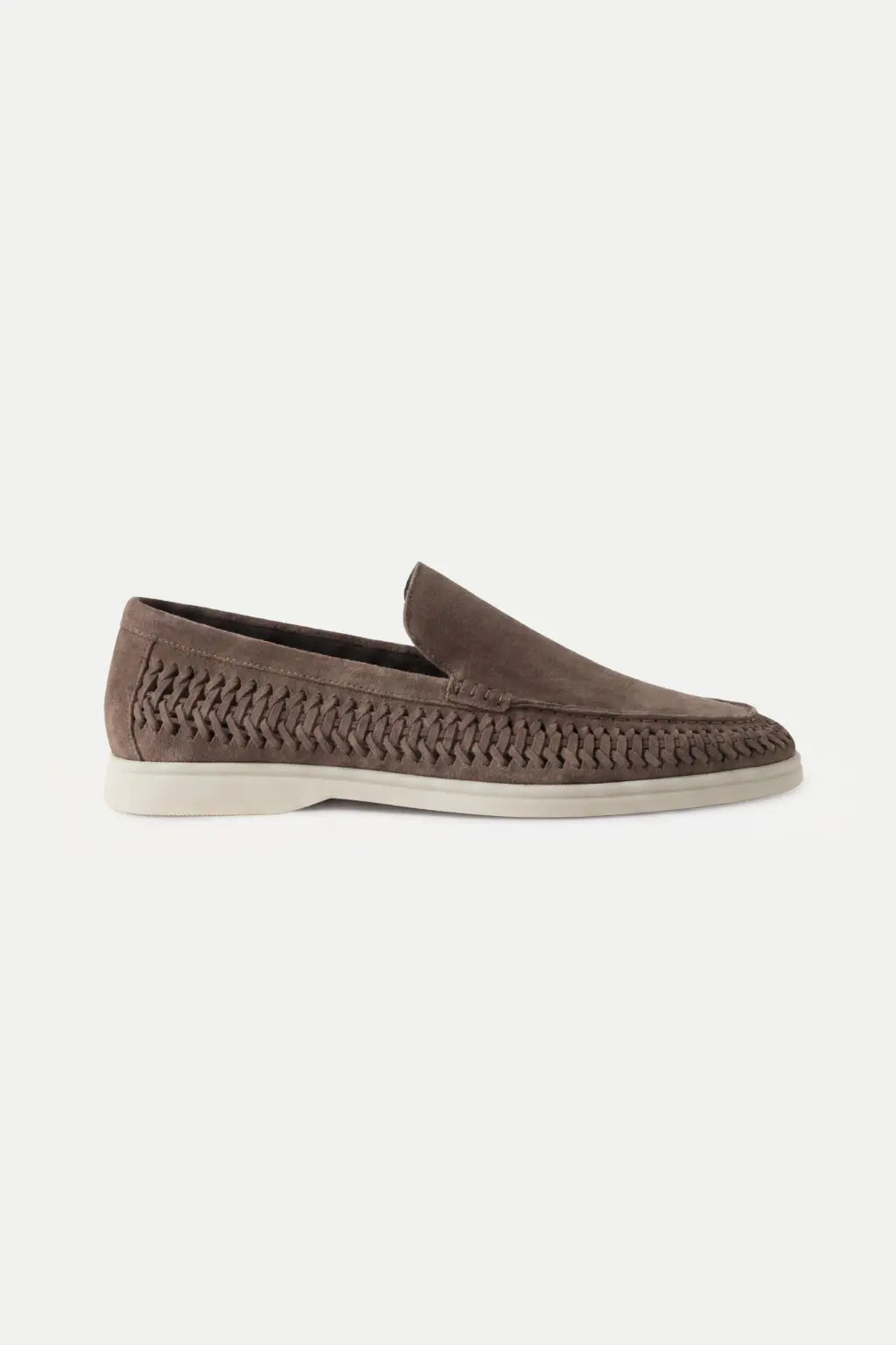 Nervino Suède Woven Loafer Brown