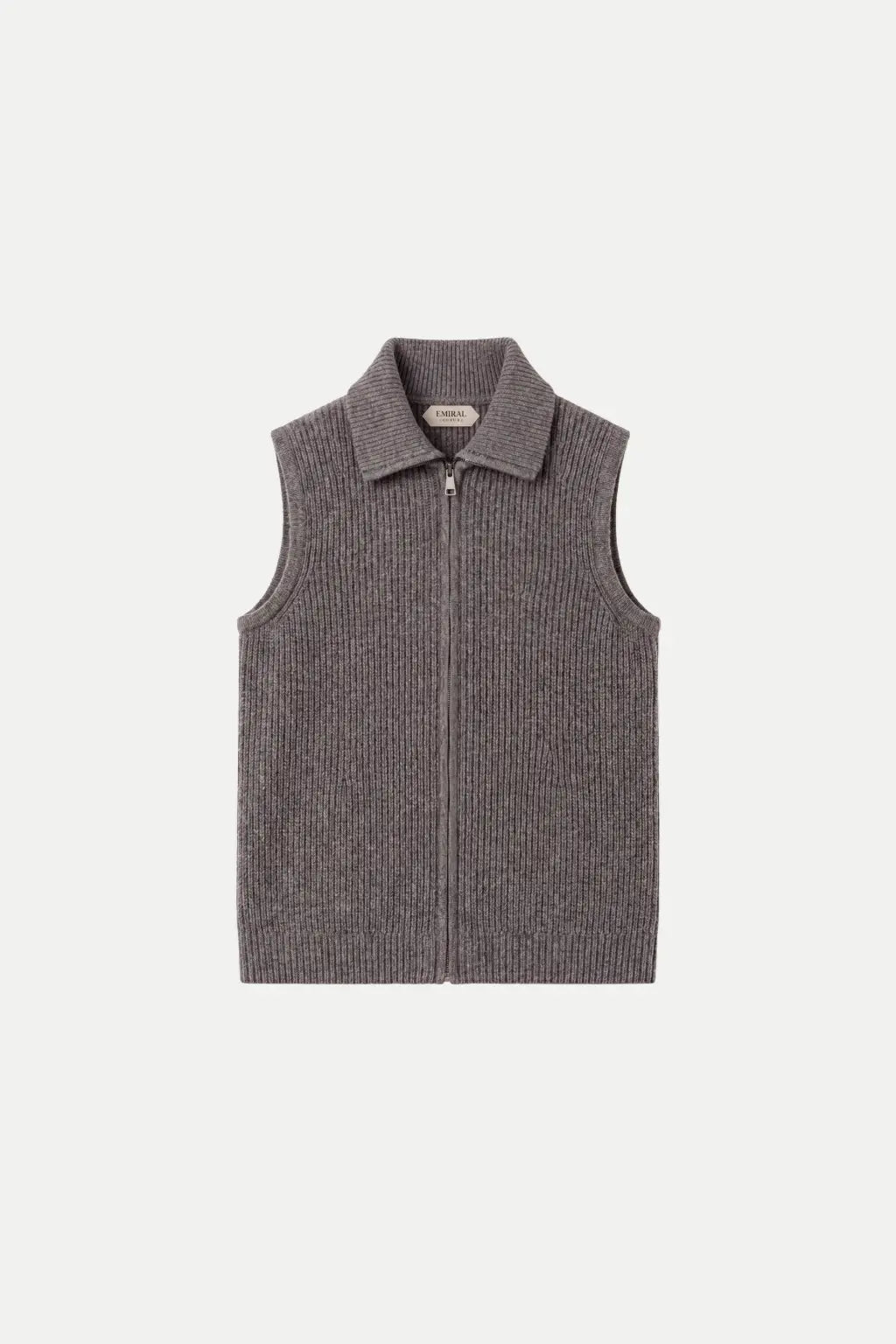 Grendaro Merino Knit Vest Grey