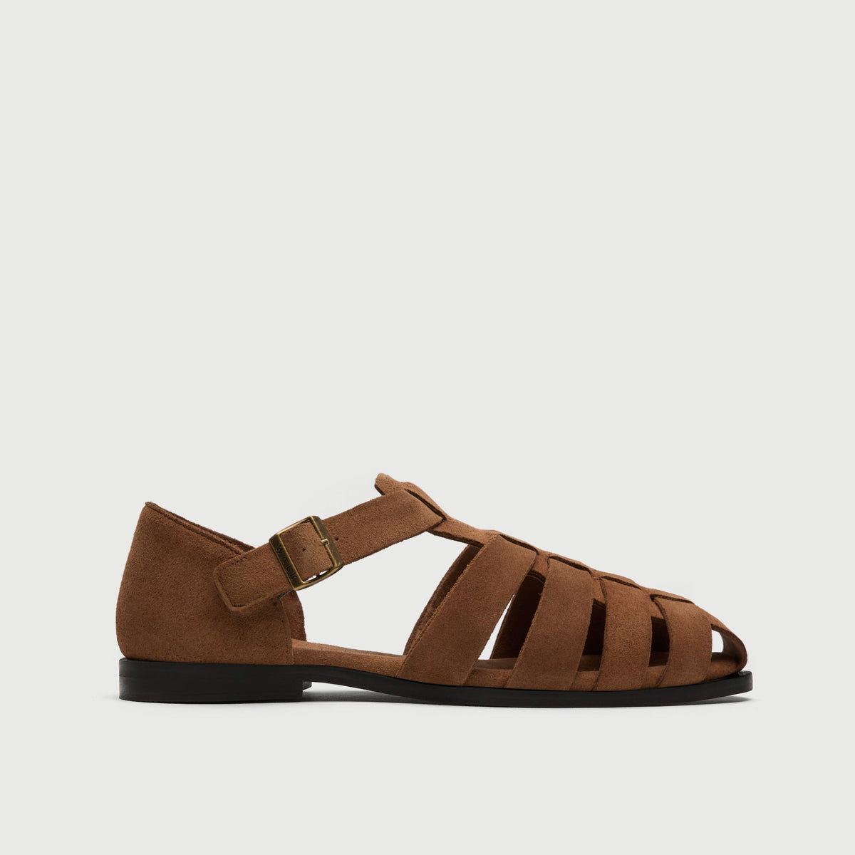 Tan Suède Fisherman Sandal