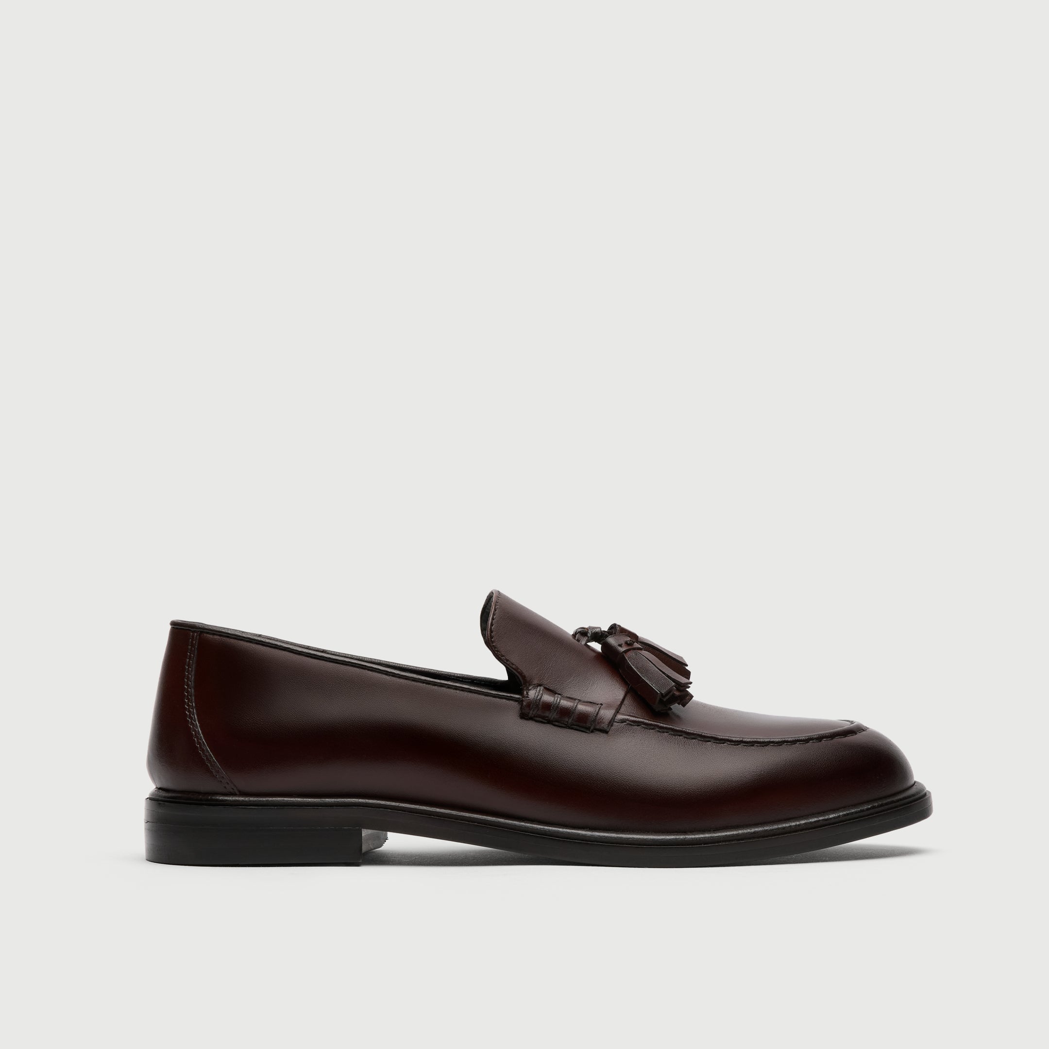 Brown Leather Tassel Loafer