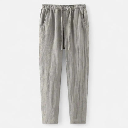 The Gentleman’s Brand | Casual 100% Linen Trousers 2025 – Men’s Breathable, Lightweight Relaxed Fit Summer Staple
