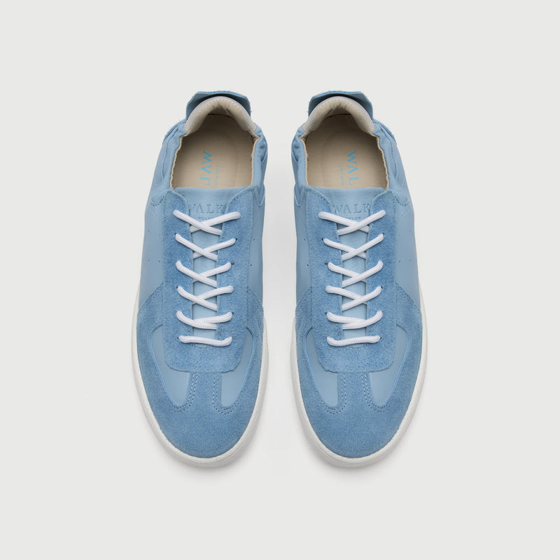 Blue Suède And Leather Rimini Trainer