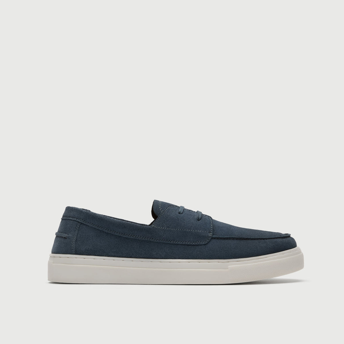 Blue Suède Boat Shoe