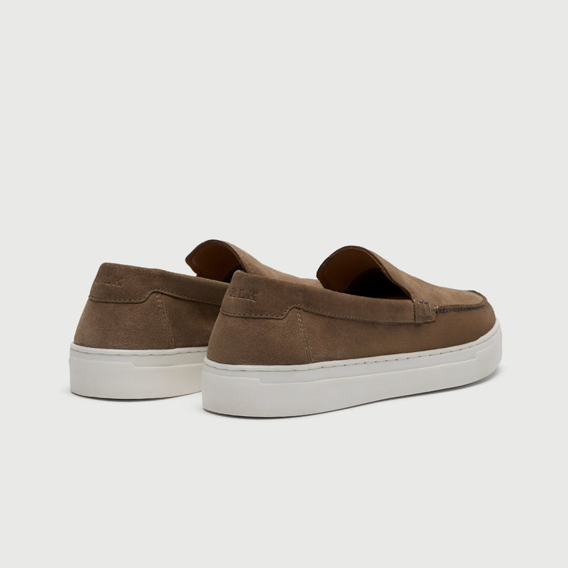 Taupe Suède Slip On