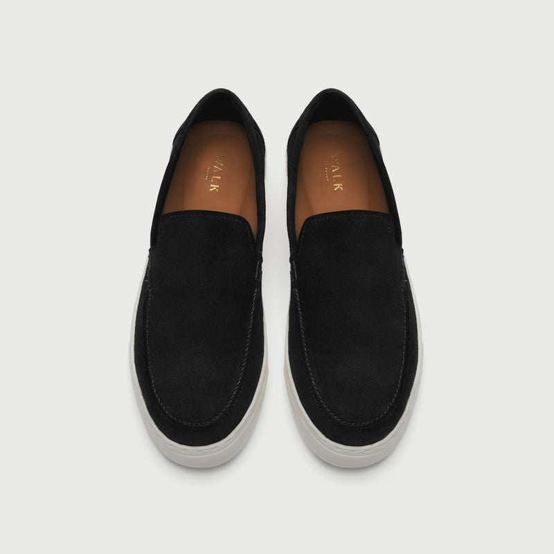 Black Suède Slip On
