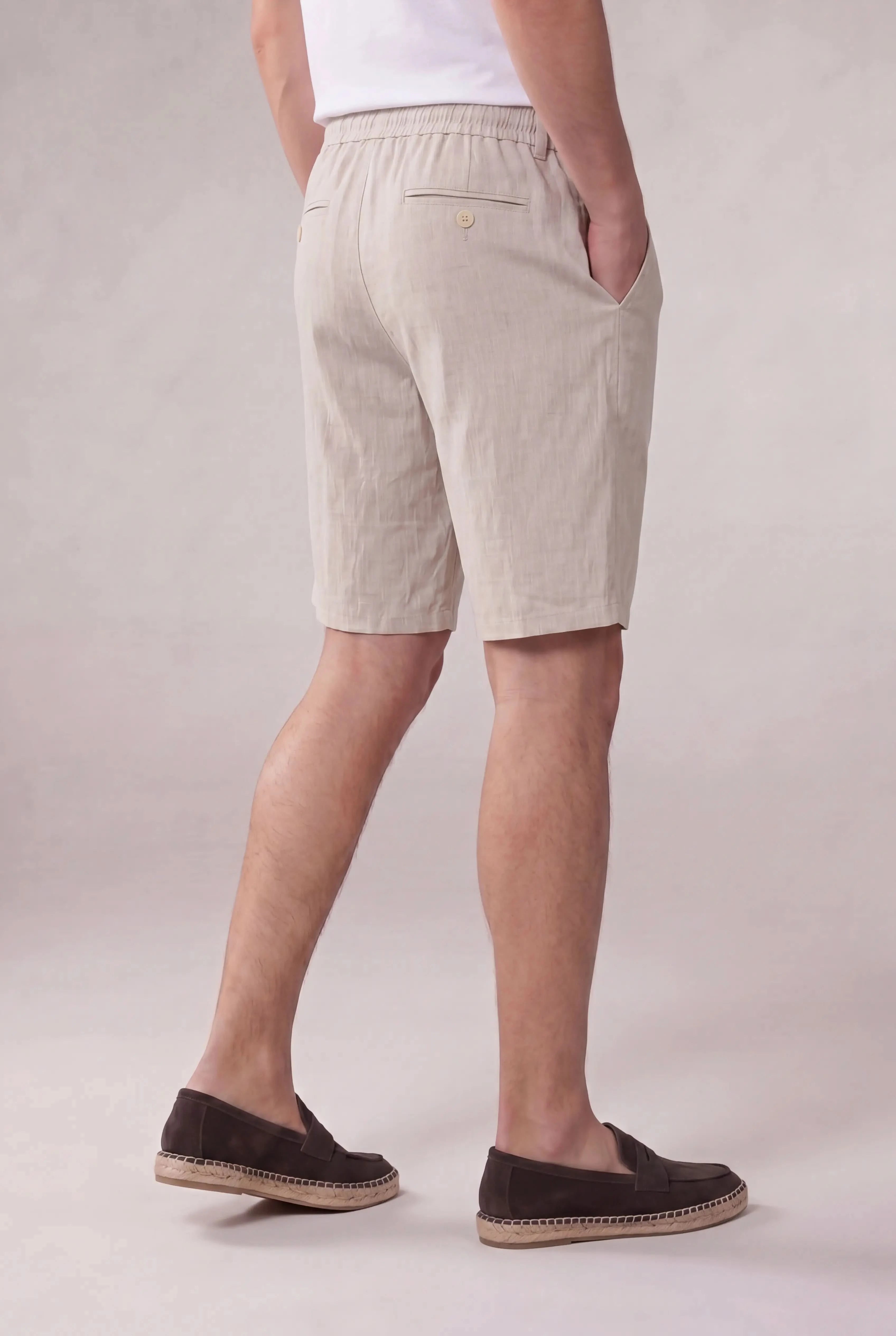 Rosvaro Linen Shorts Beige