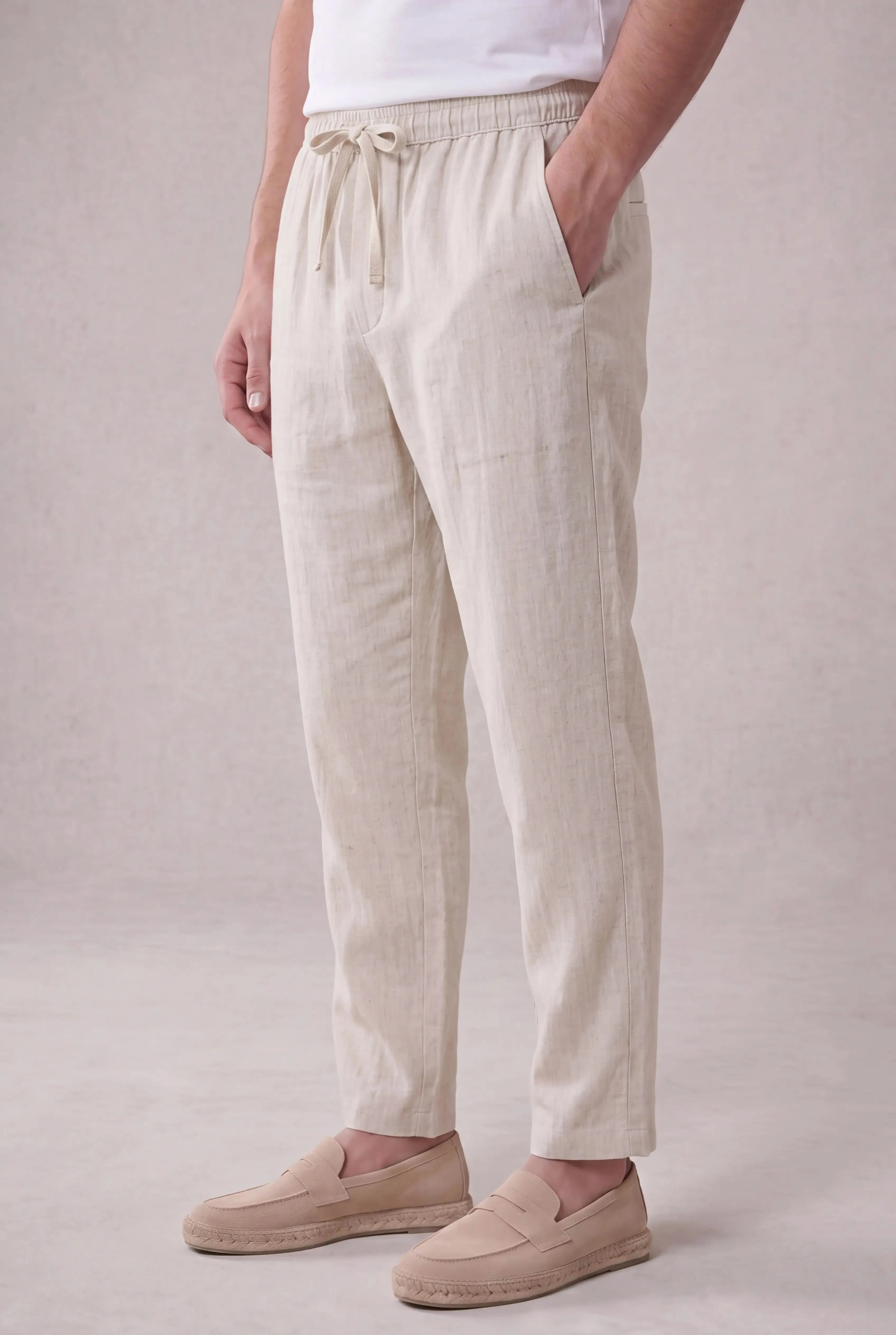 Marvaro Linen Trousers Beige