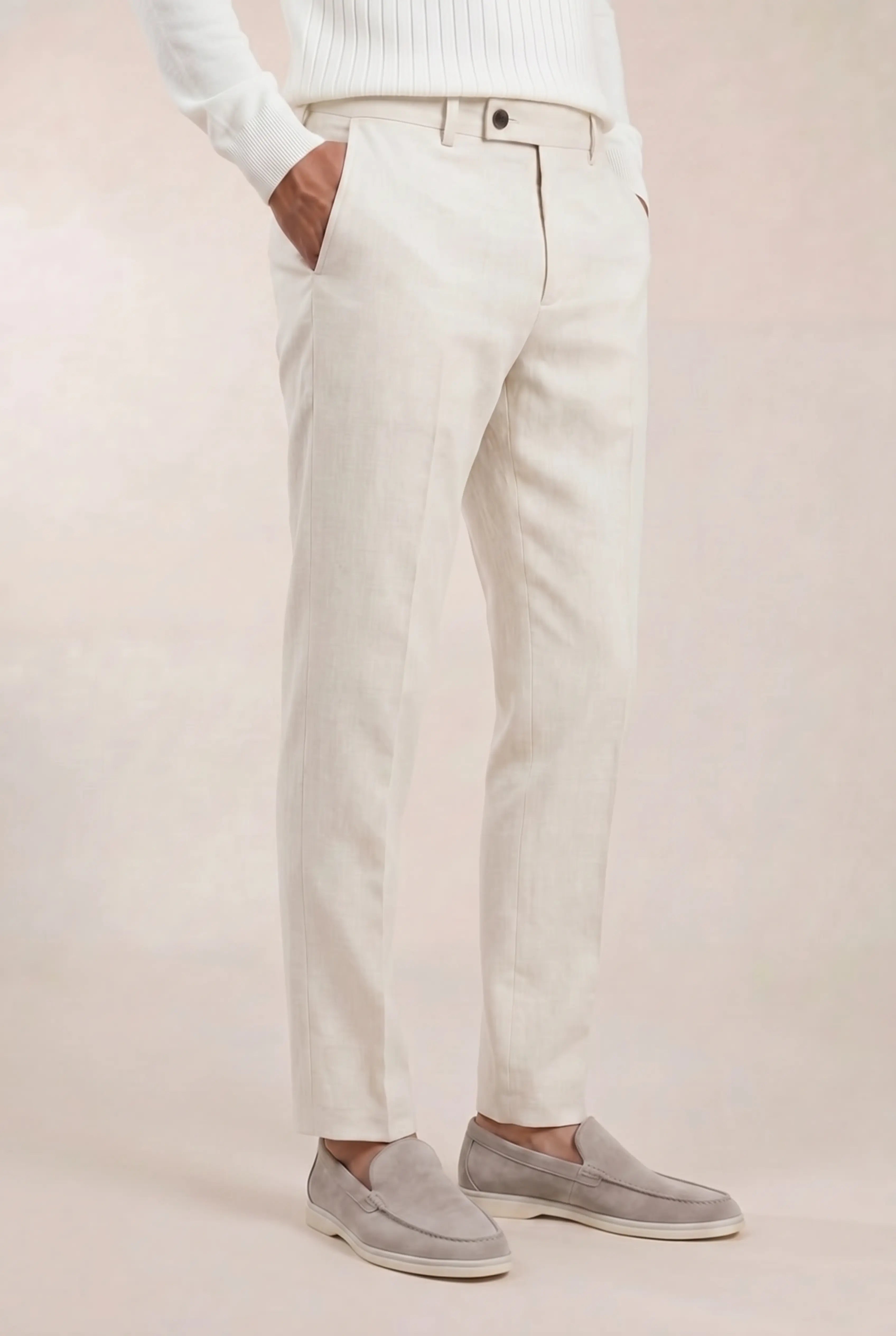 Brelvino Linen Trousers Light Beige