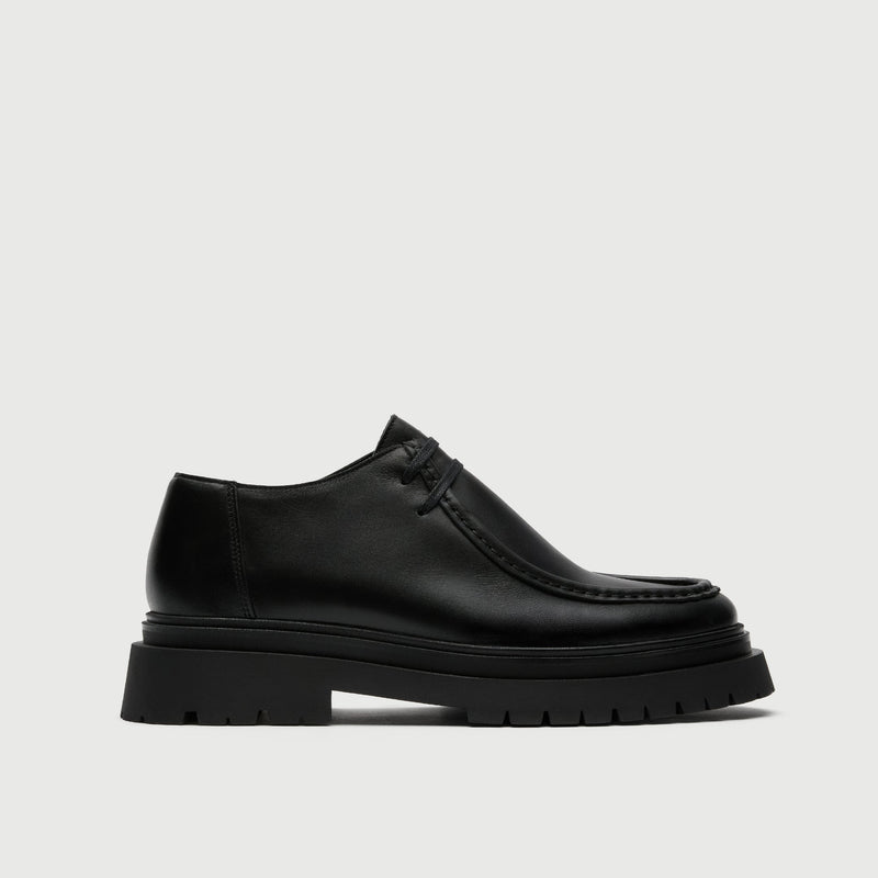 Black Leather Cleated Apron Shoe