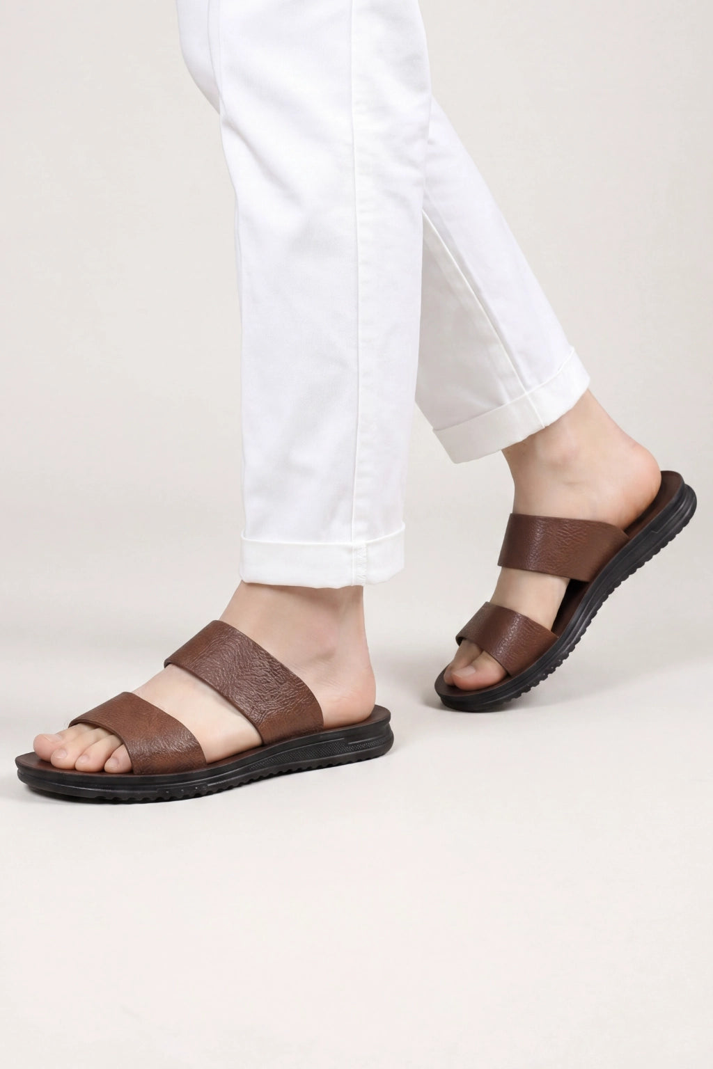 Stefano Slides Dark Brown