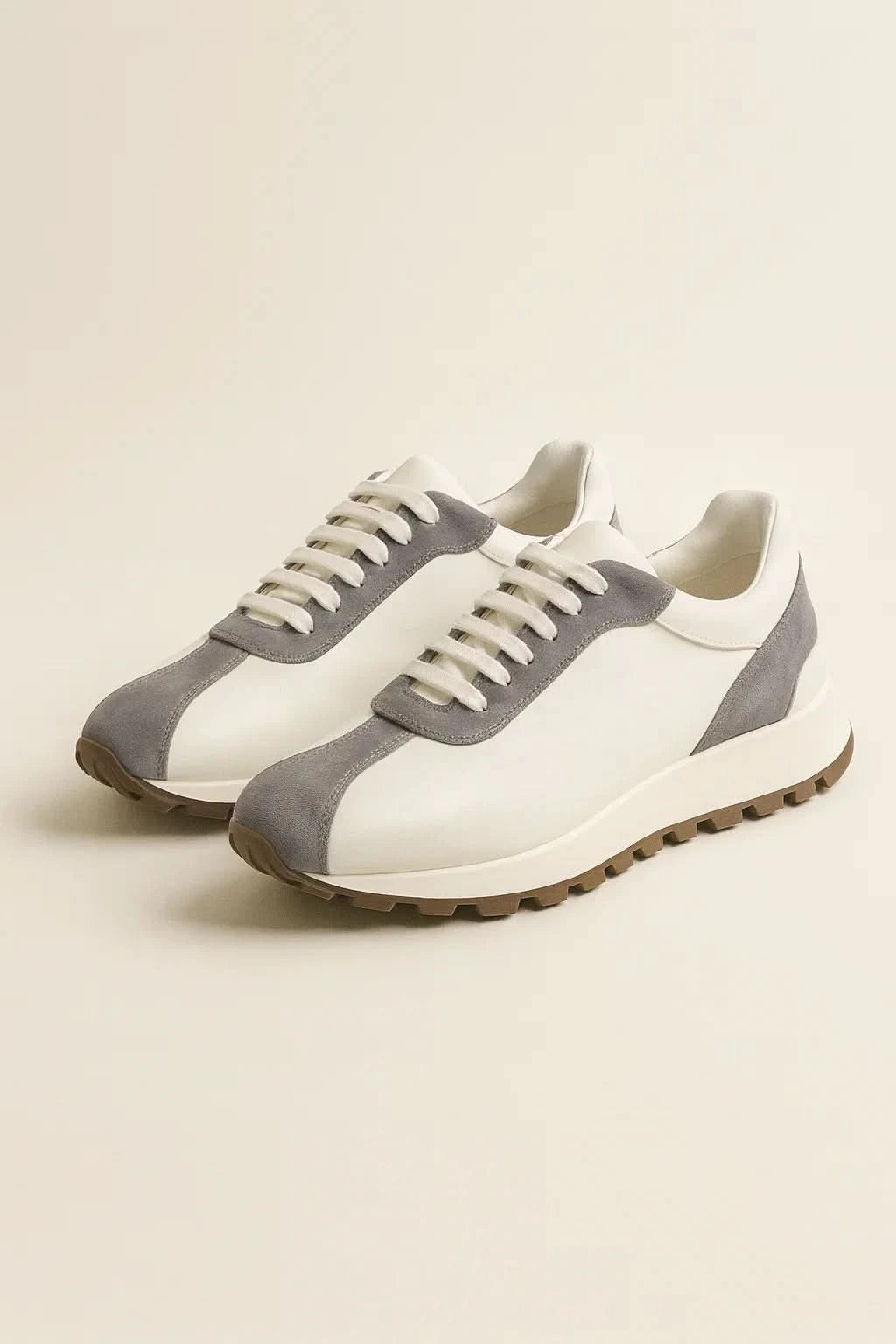 Calzatura Suede Runner Light Grey