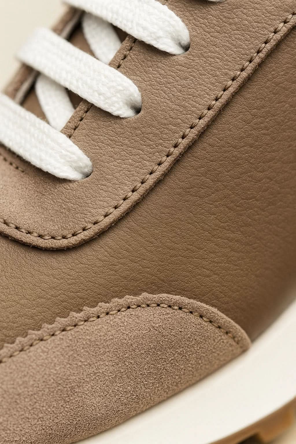 Calzatura Suede Runner Beige