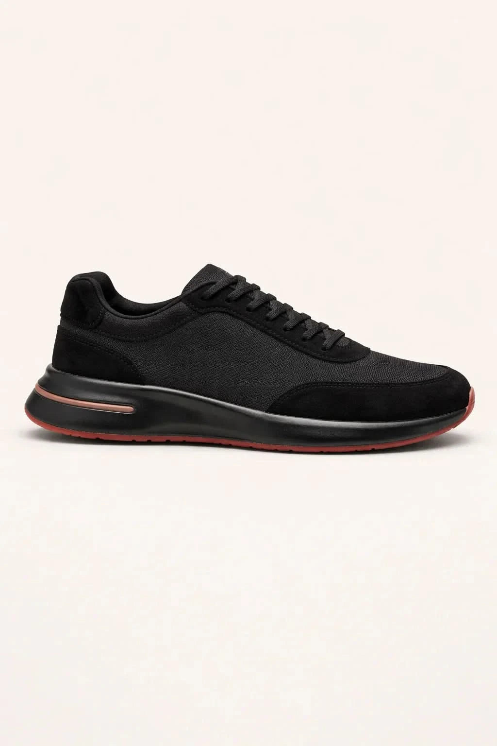 Giuliano Suede City Sneaker Black