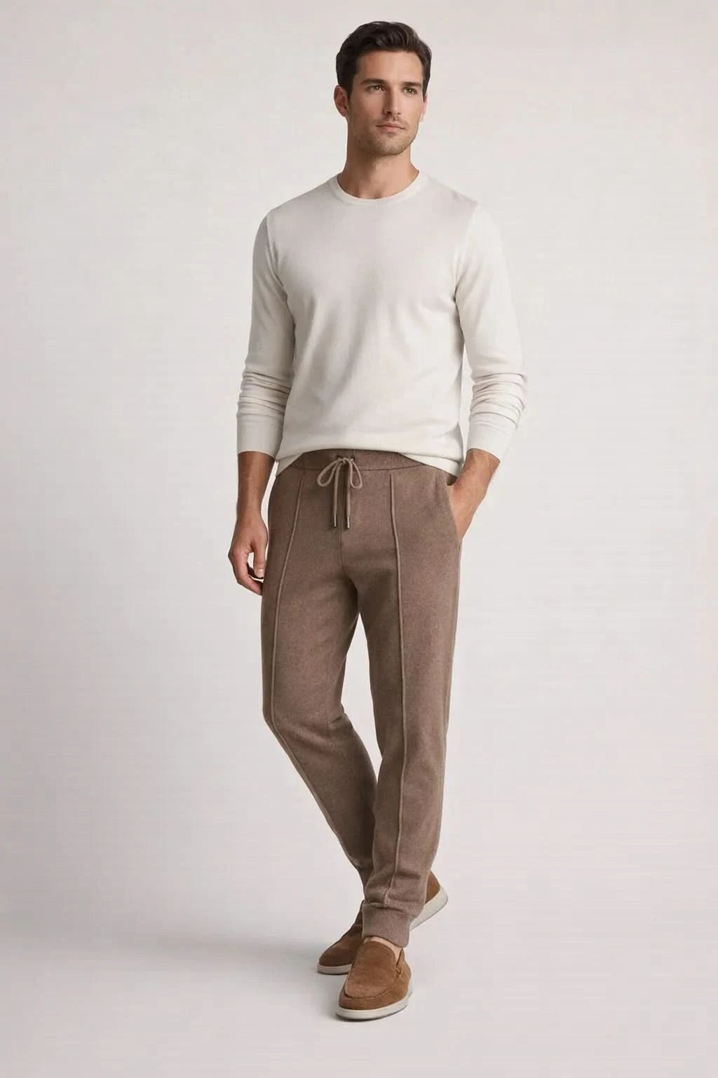 Sartore Cashmere Trousers Brown